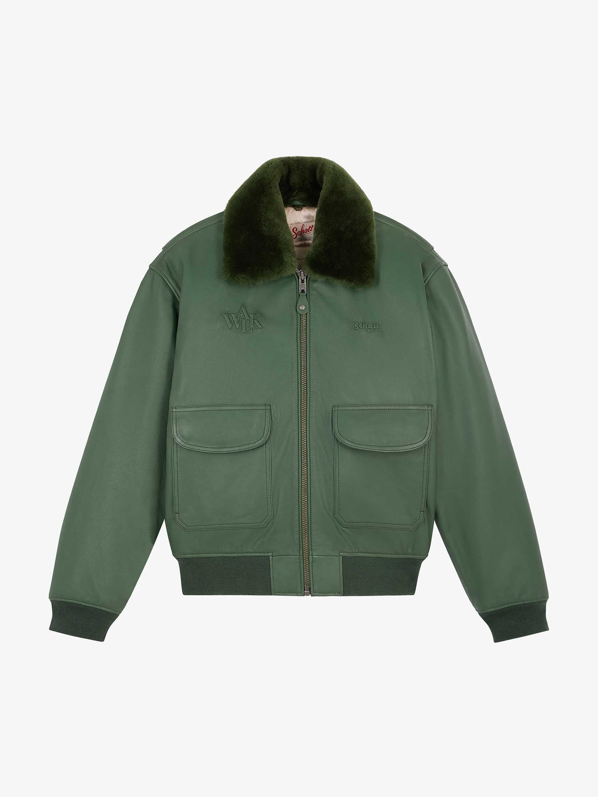 Walk in Paris X Schott NYC ® - The green flight jacket