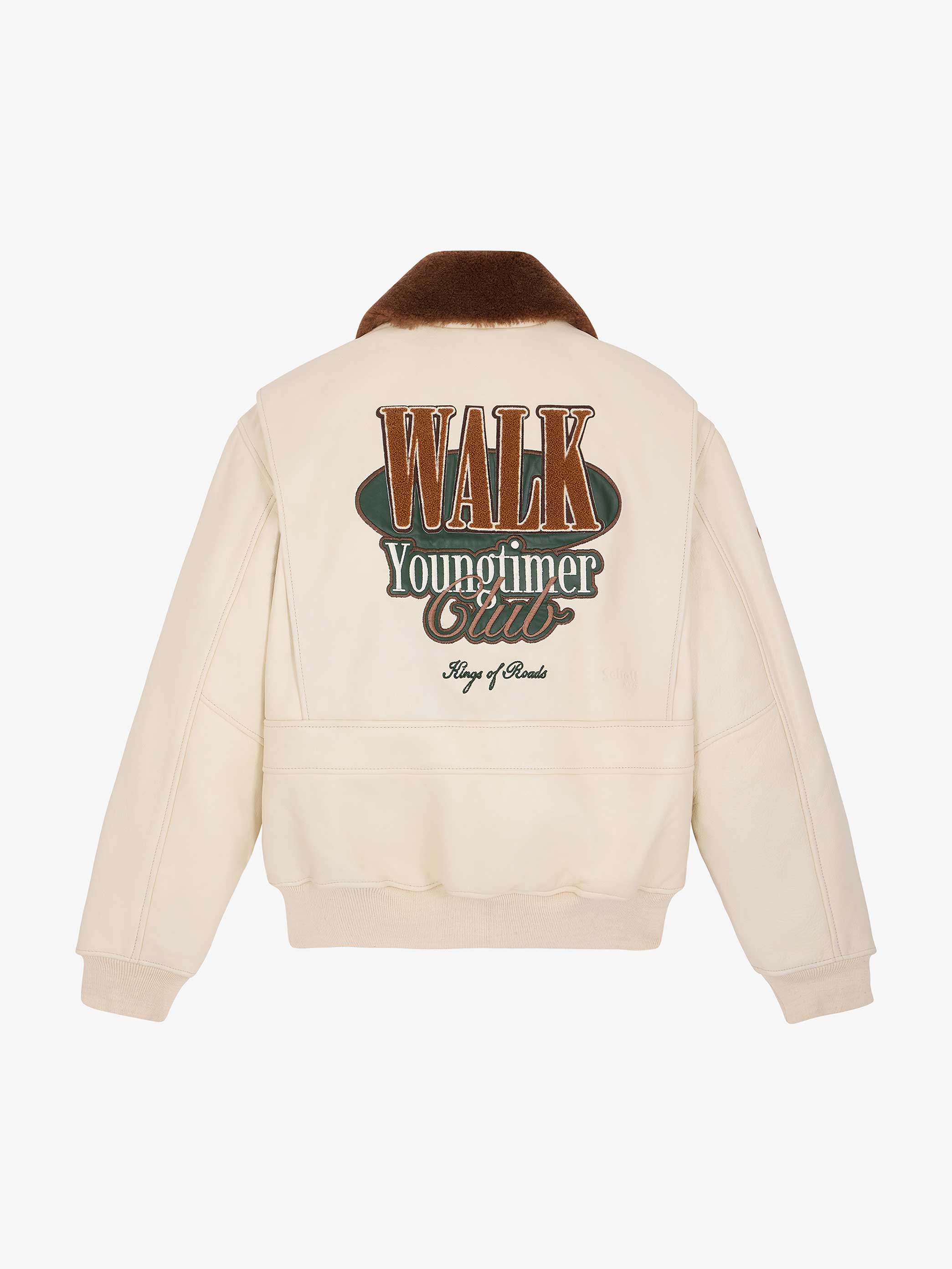 Walk in Paris X Schott NYC ® - The beige Youngtimer flight jacket 1