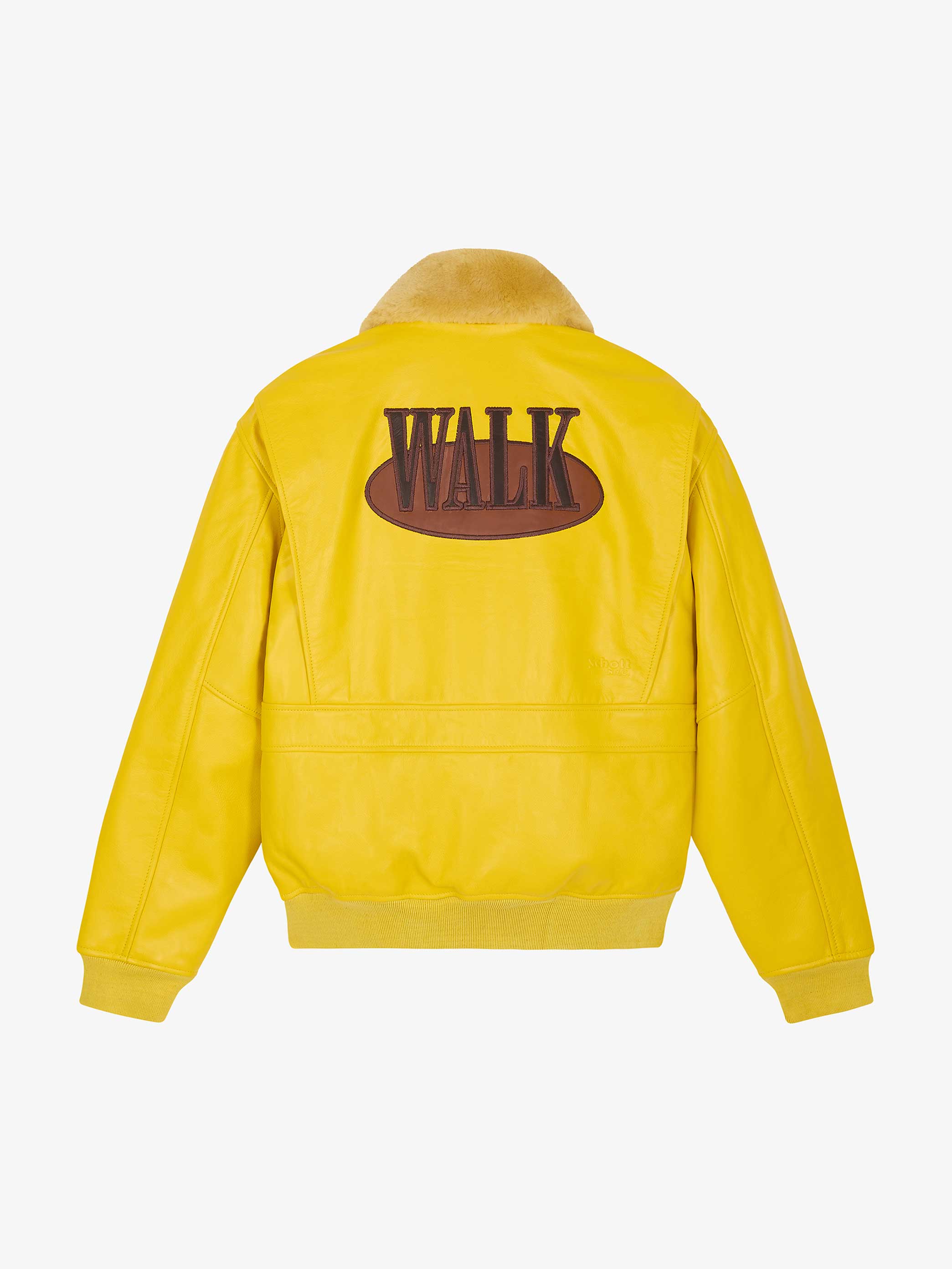 Walk in Paris X Schott NYC ® - The yellow flight jacket 2