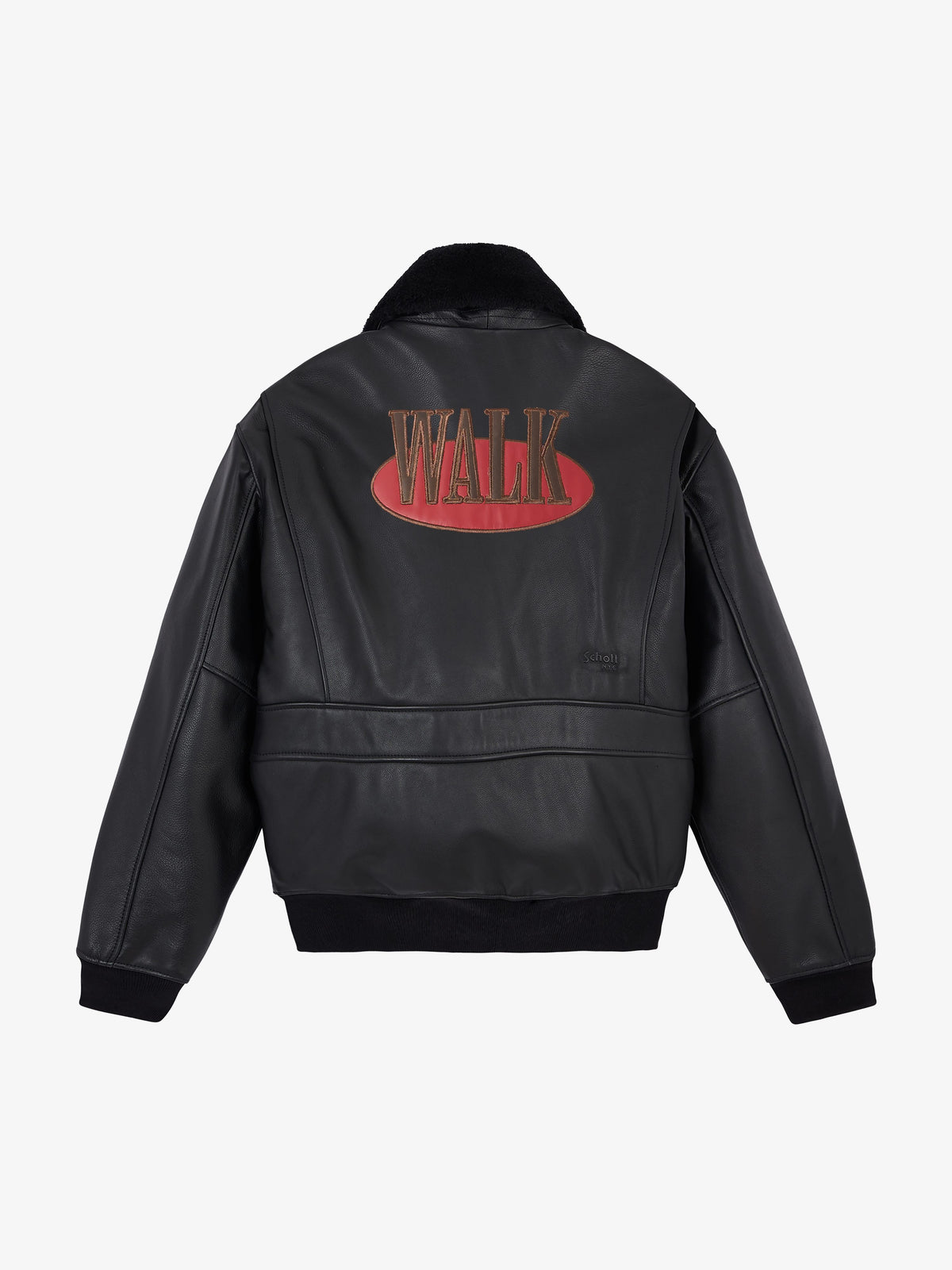 Walk in Paris X Schott NYC ® - The black flight jacket