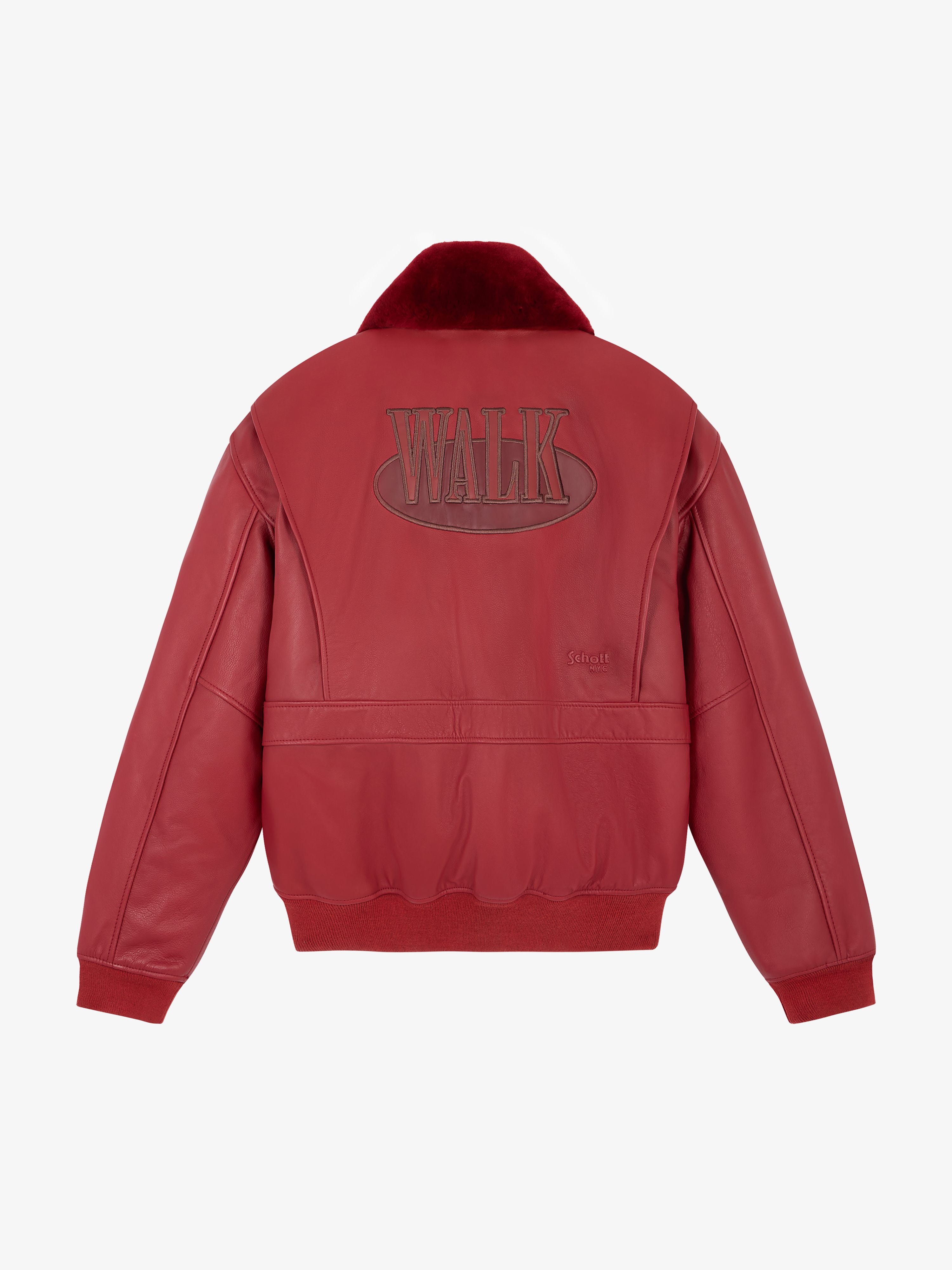 Walk in Paris X Schott NYC ® - The red flight jacket 2