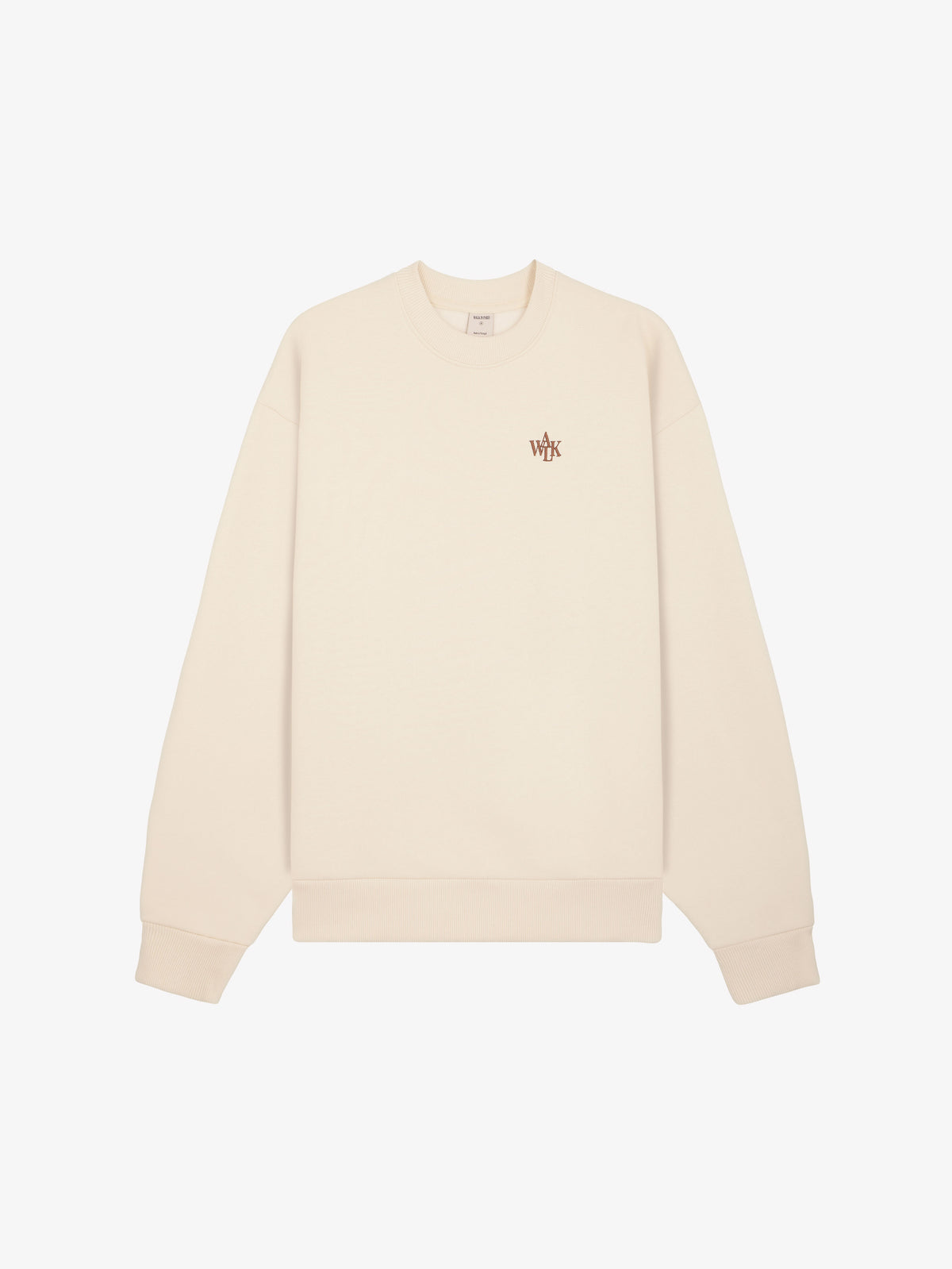 The beige fleece sweatshirt