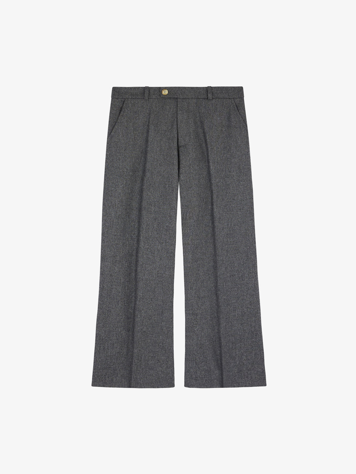 Le pantalon de costume flare gris