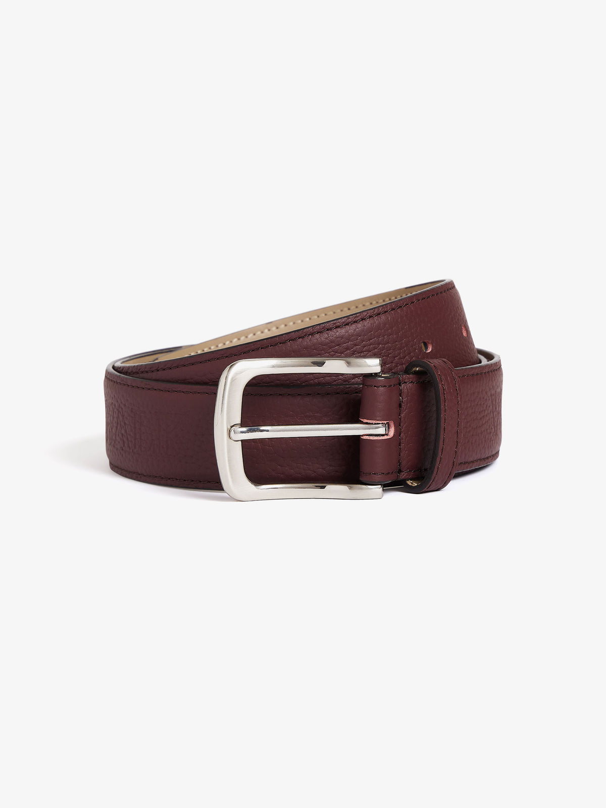 Brown leather belt
