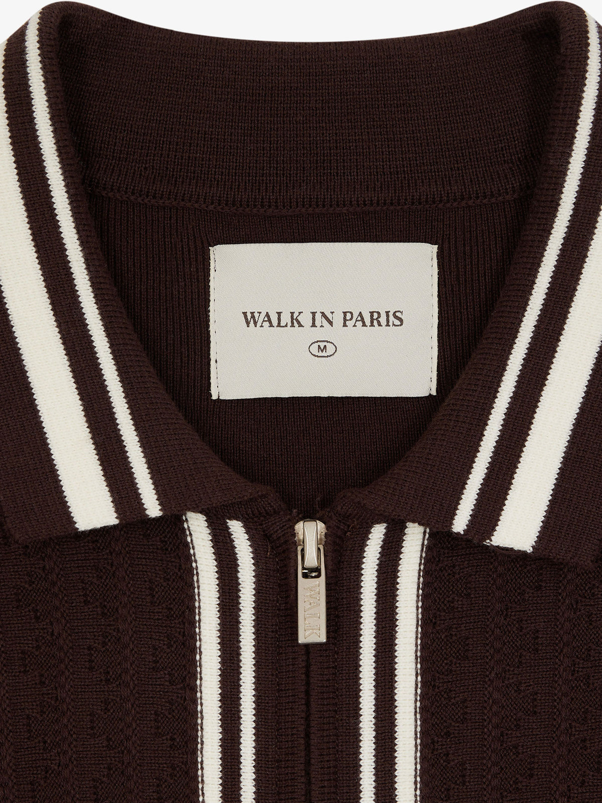 The brown long-sleeved cardigan