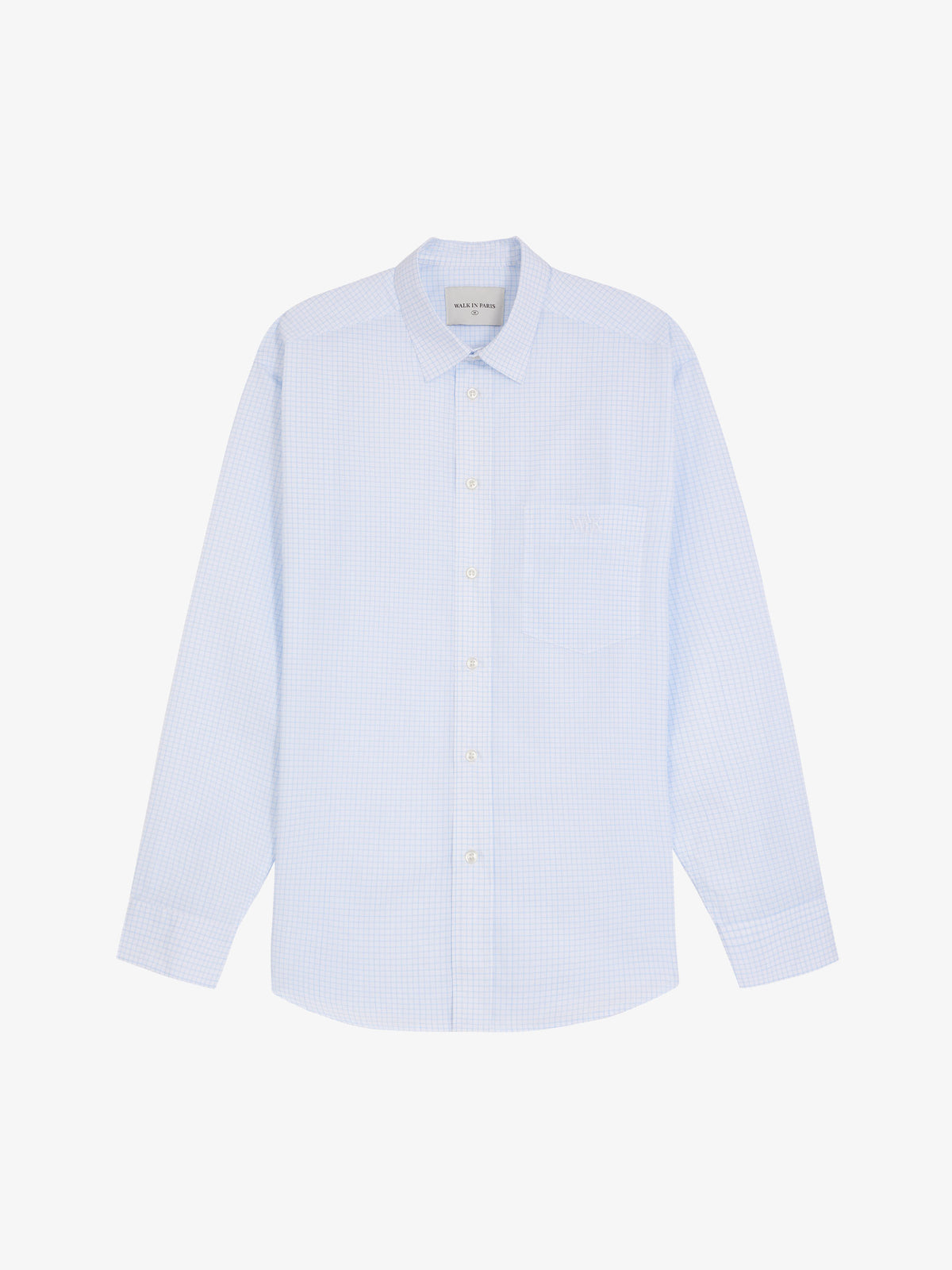 The long-sleeved checked shirt