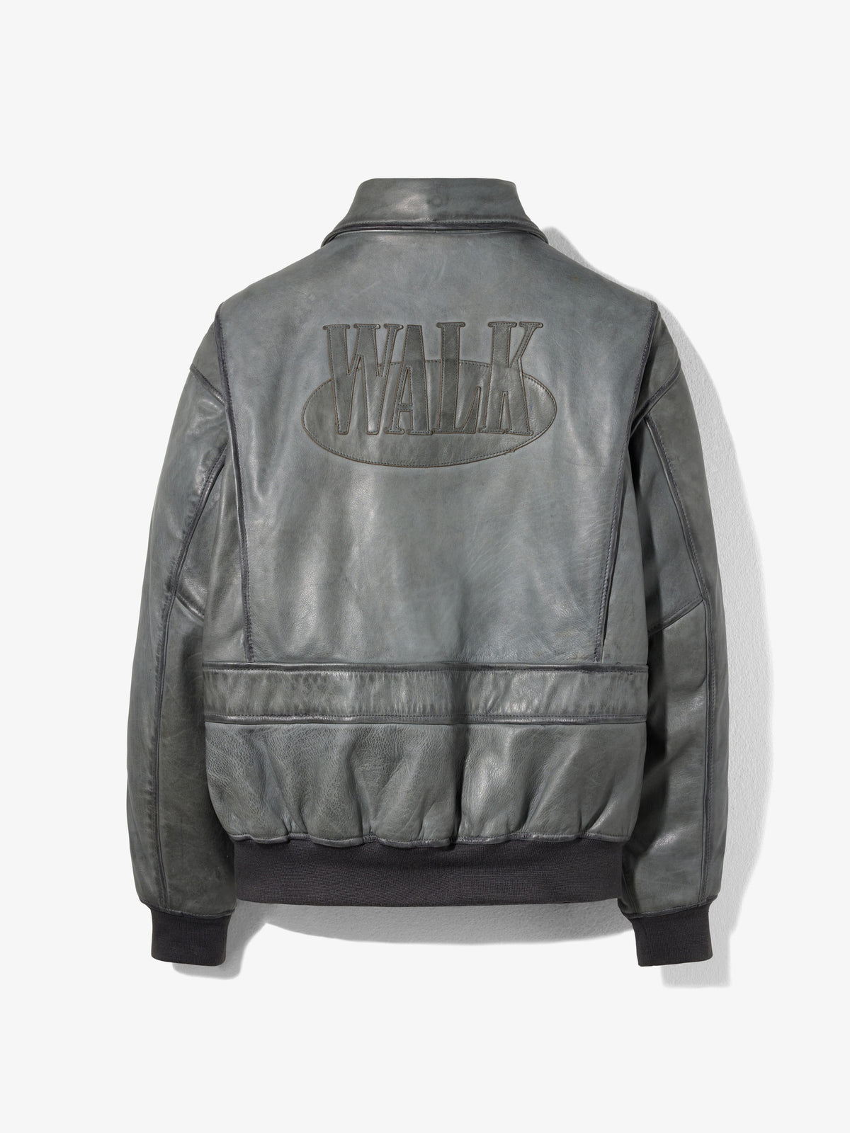 Walk in Paris x Schott NYC ® - The grey flight jacket