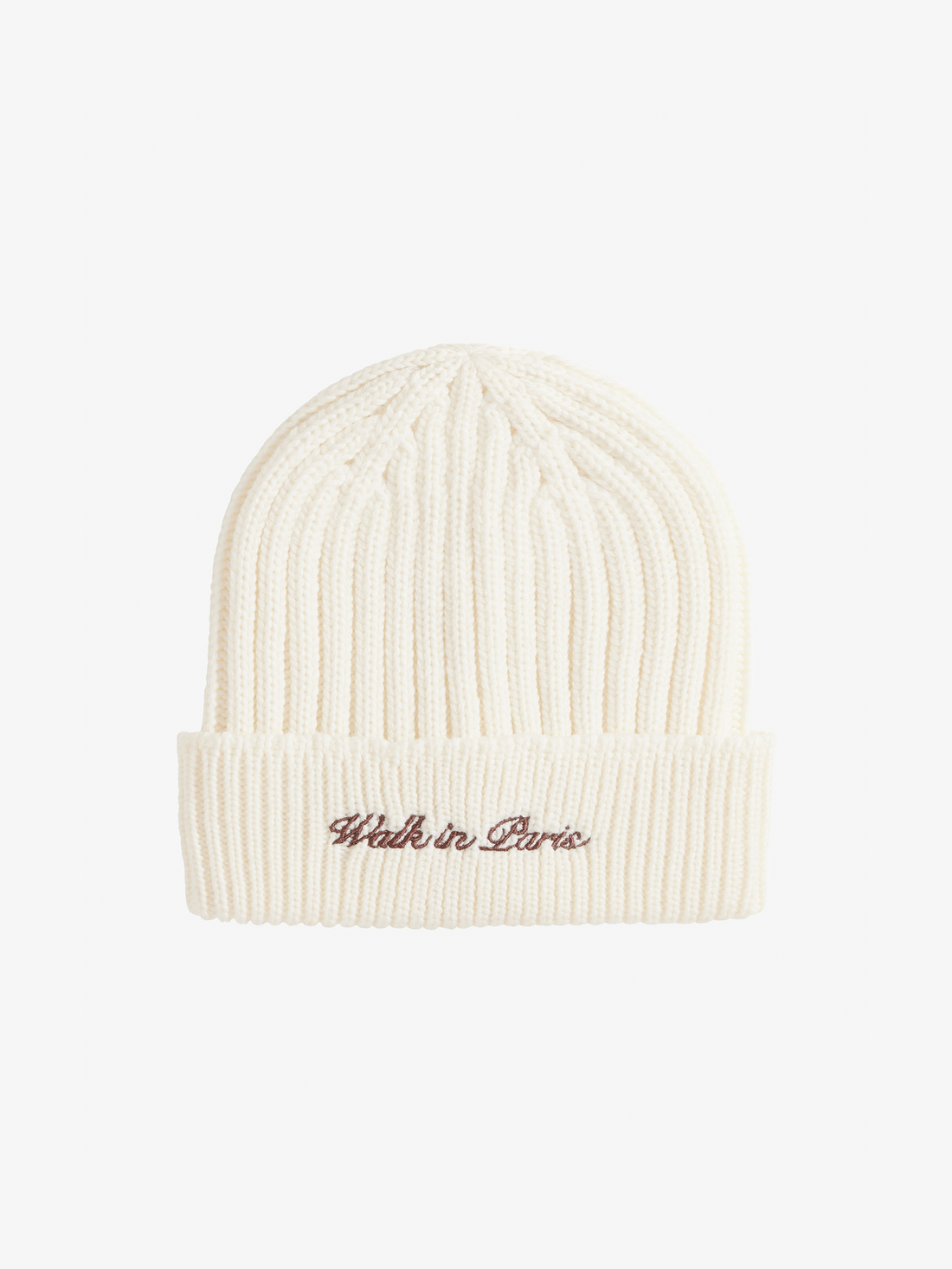 Le bonnet en laine beige