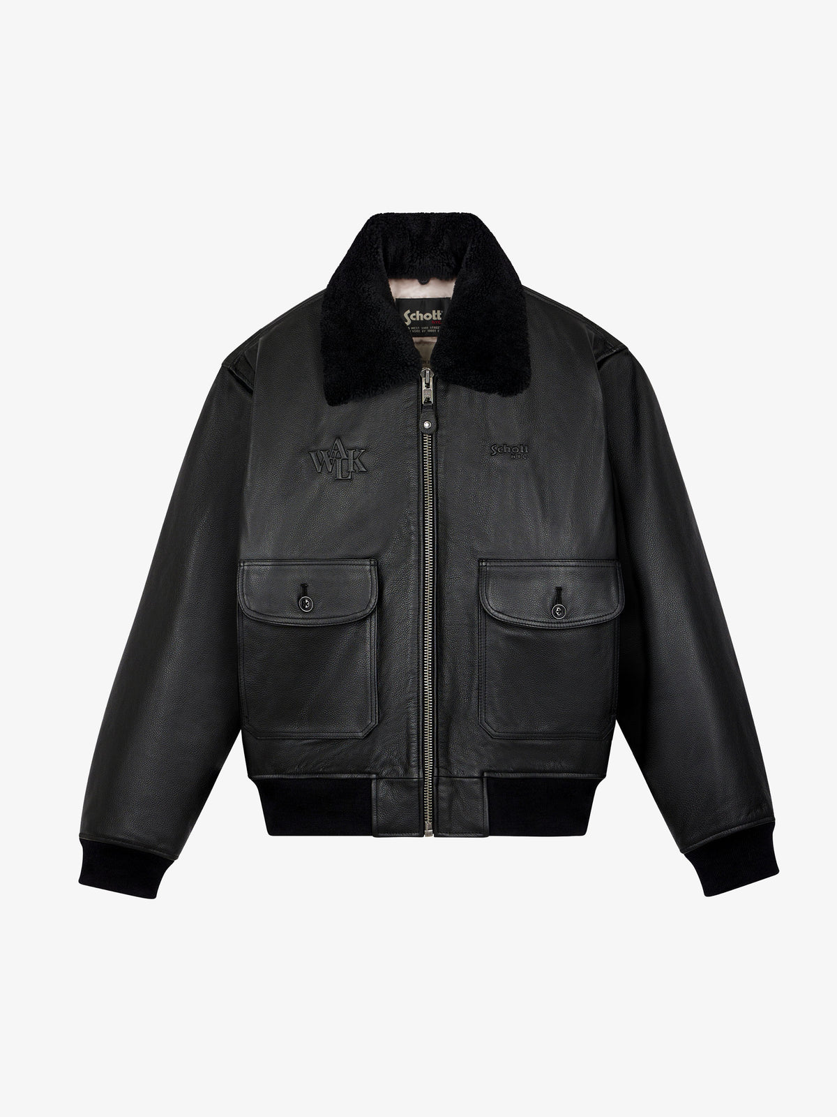Walk in Paris X Schott NYC ® - Onyx flight jacket