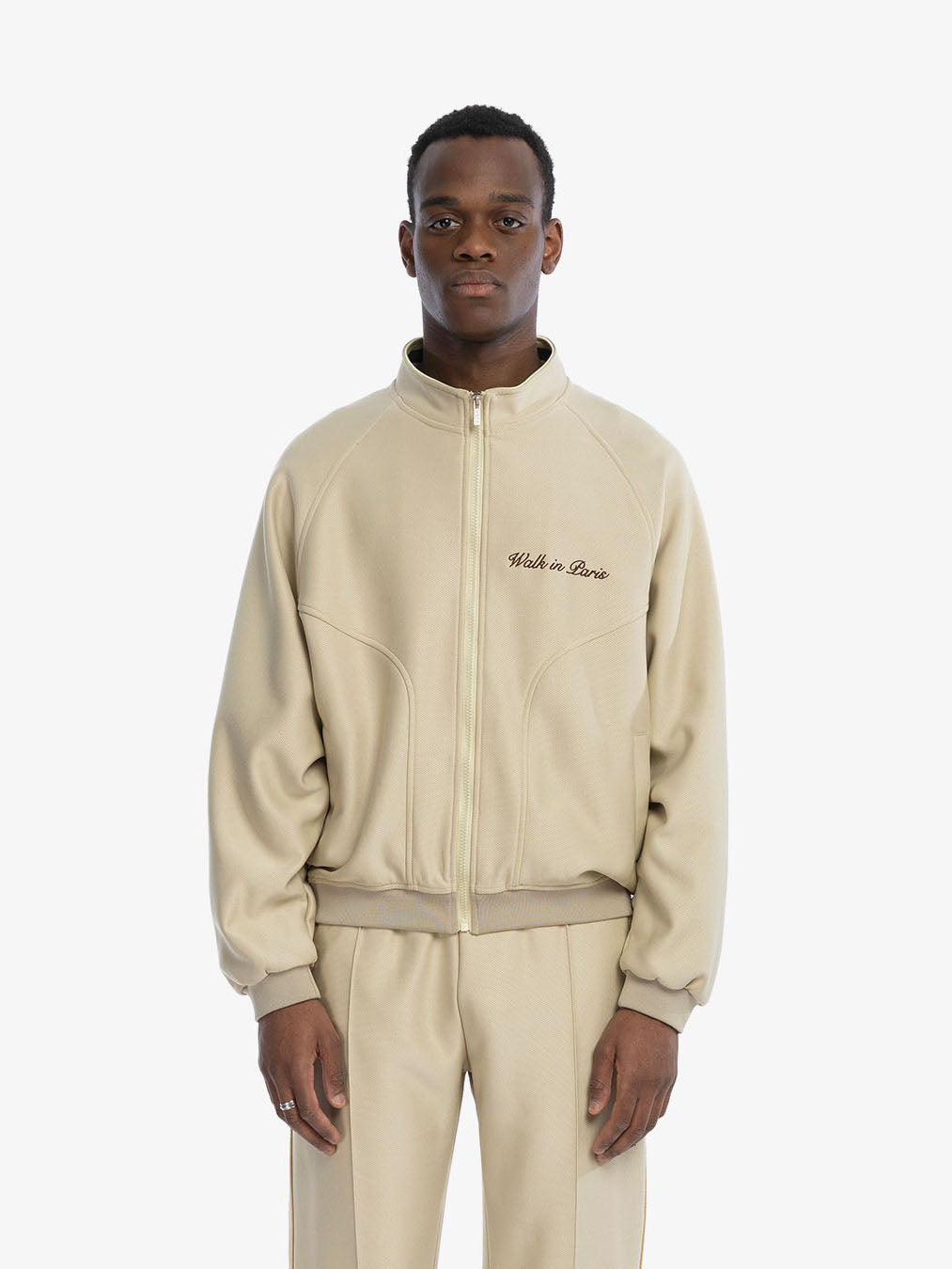 The beige heritage jogging jacket