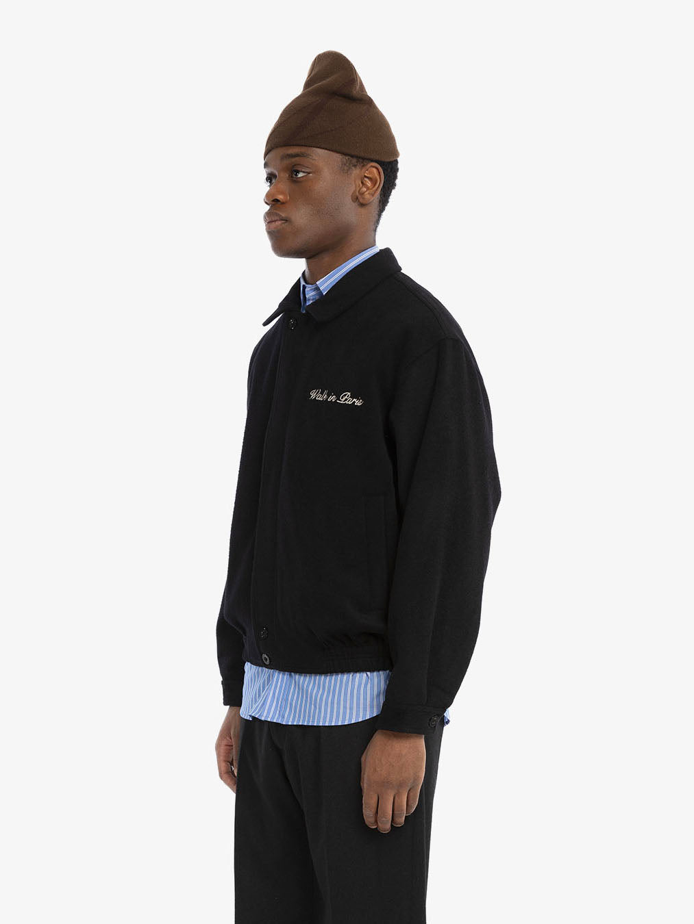 La veste en laine Héritage noire