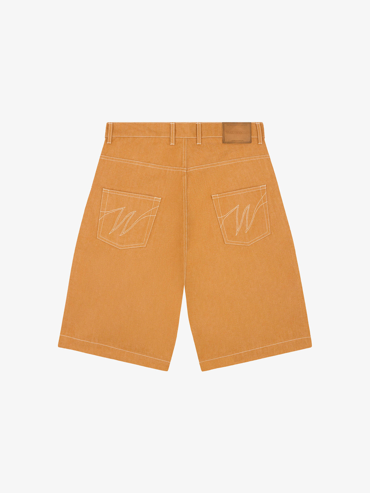 Le short en jean baggy orange