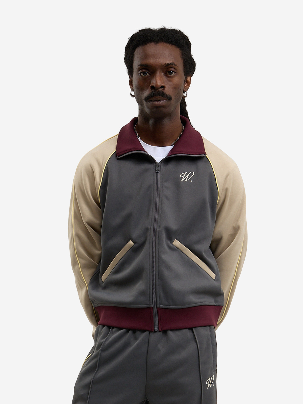 La veste de jogging Signature grise