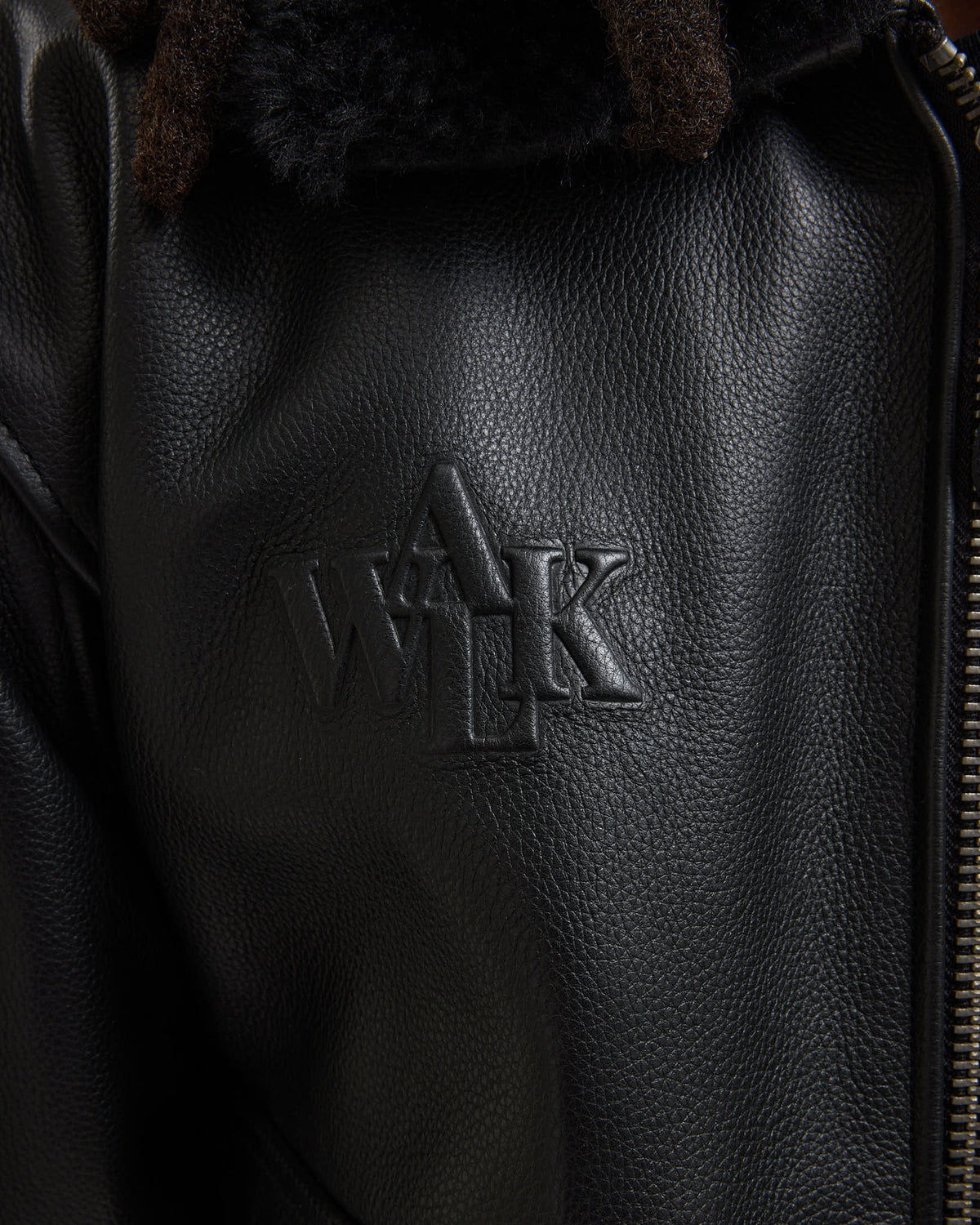 Walk in Paris x Schott NYC ® - La flight jacket onyx