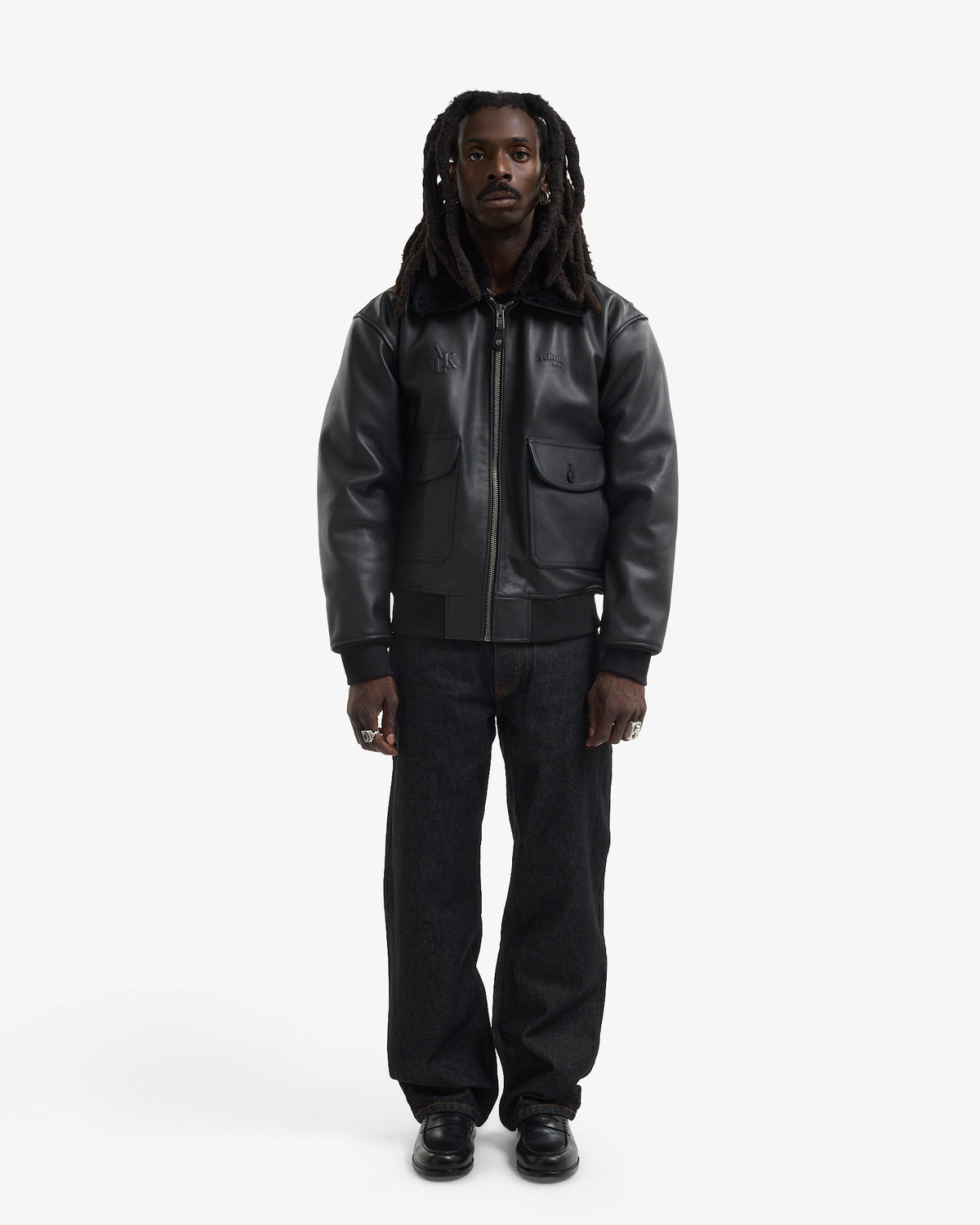 Walk in Paris x Schott NYC ® - La flight jacket onyx