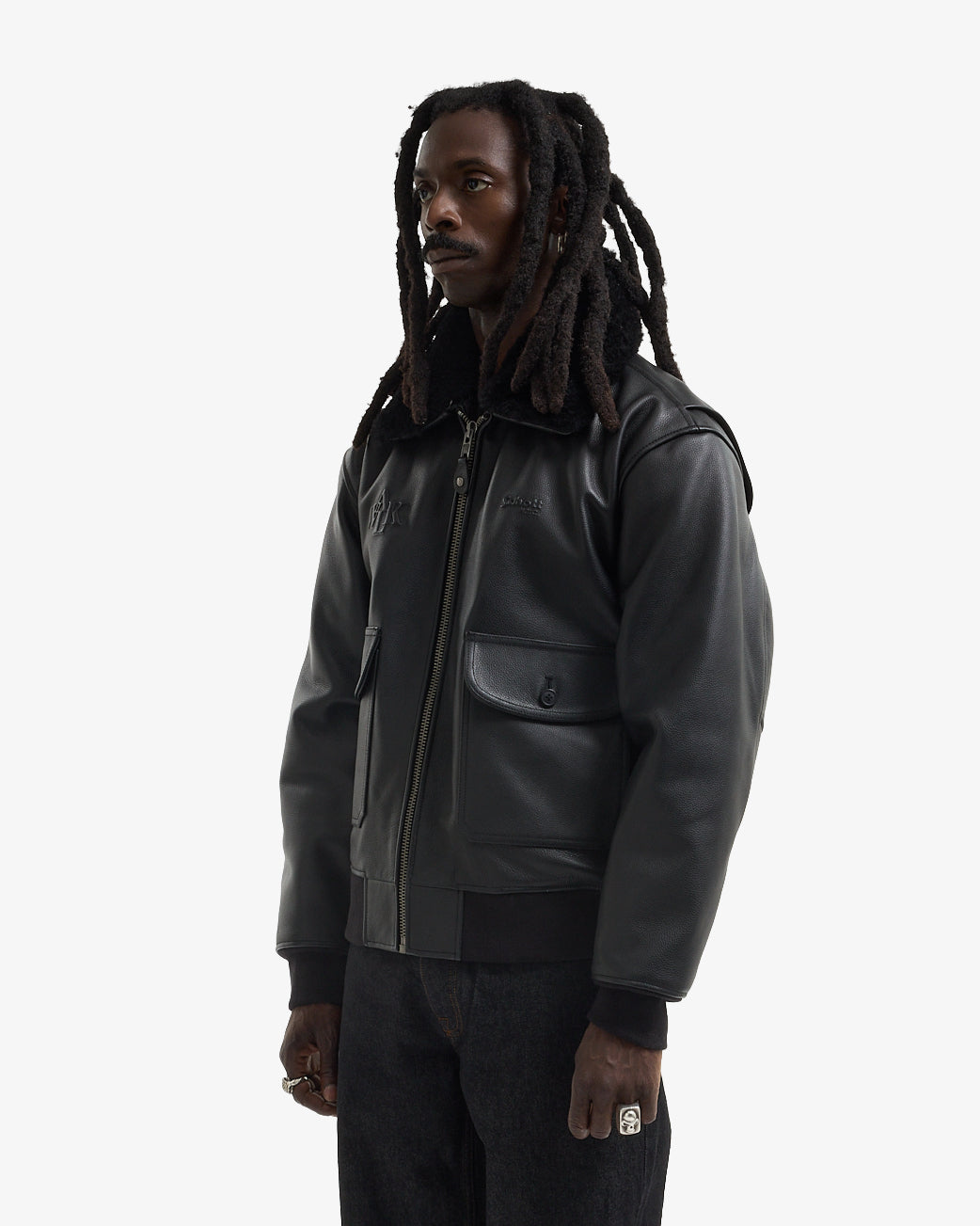 Walk in Paris x Schott NYC ® - La flight jacket onyx