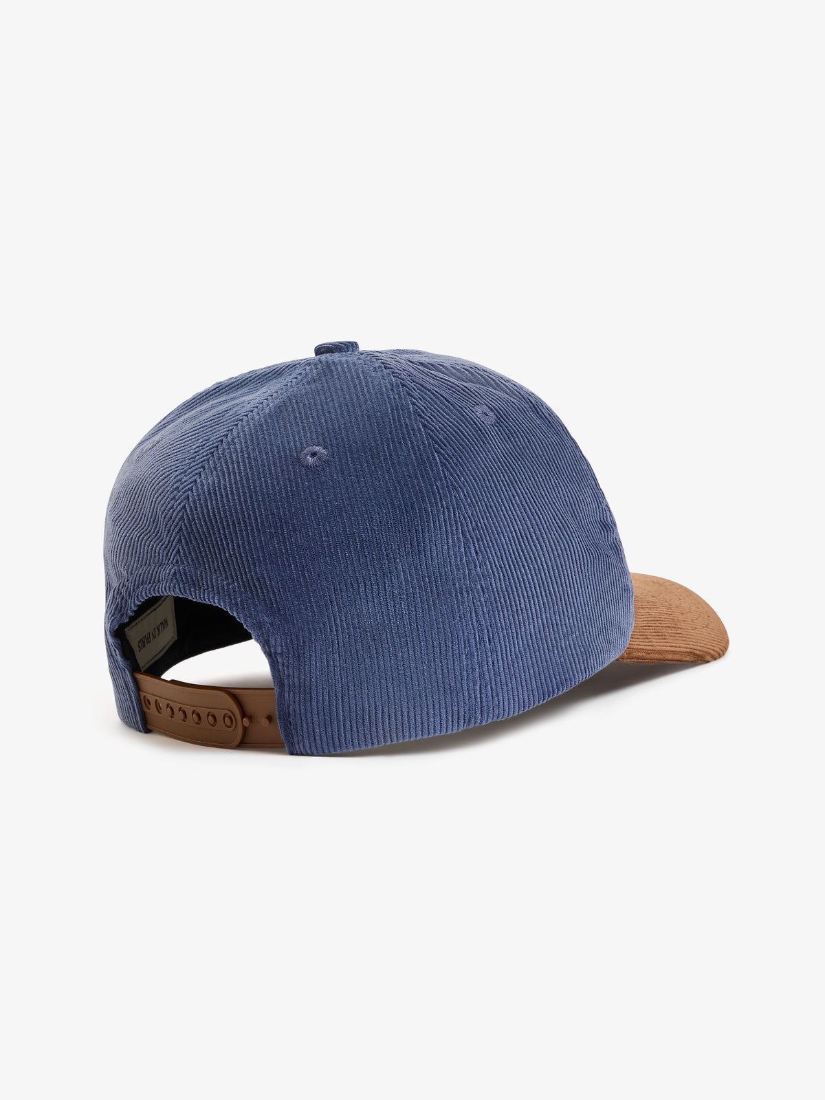 La casquette Baseball en velours côtelé bleue