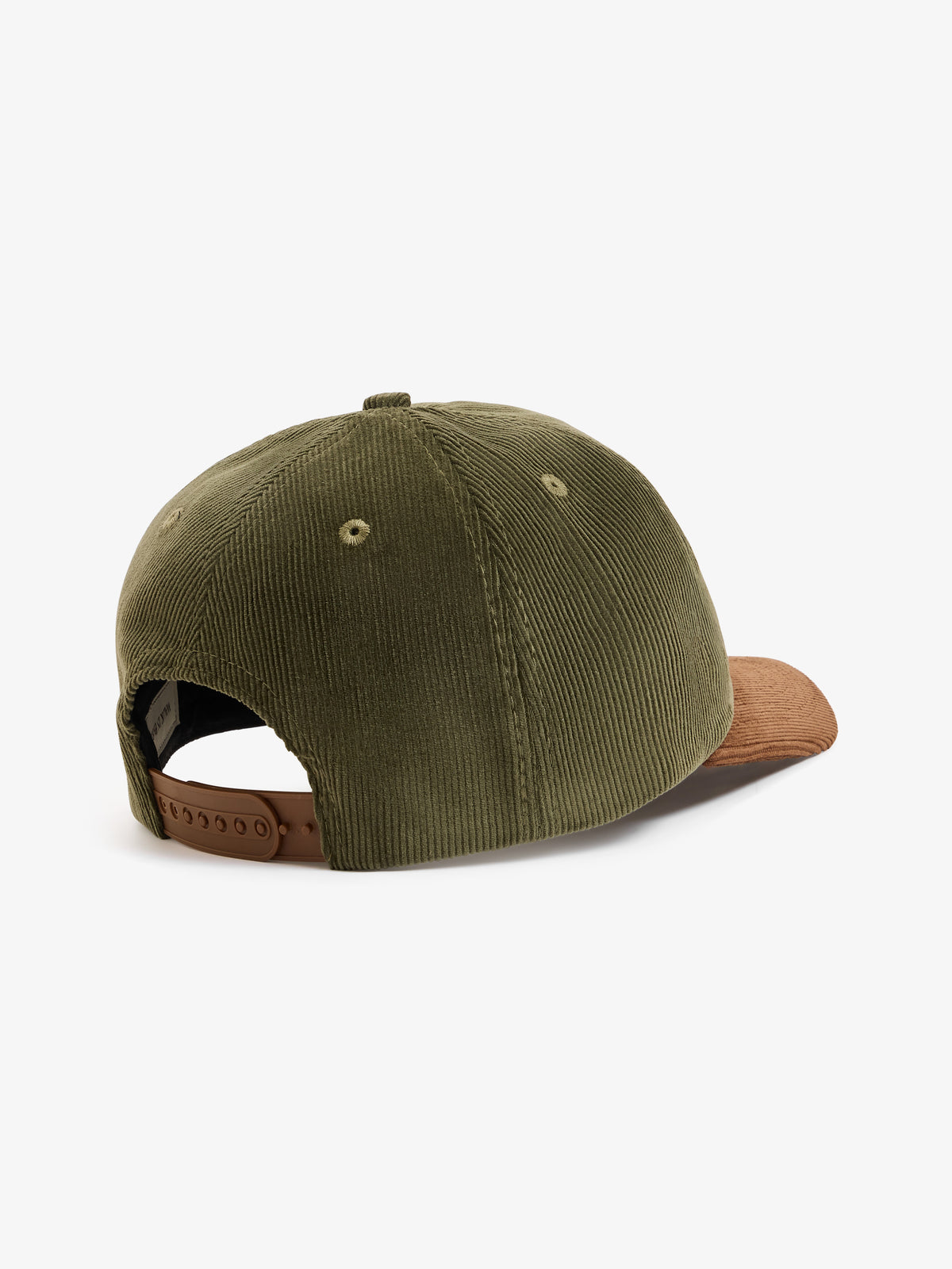 La casquette Baseball en velours côtelé verte