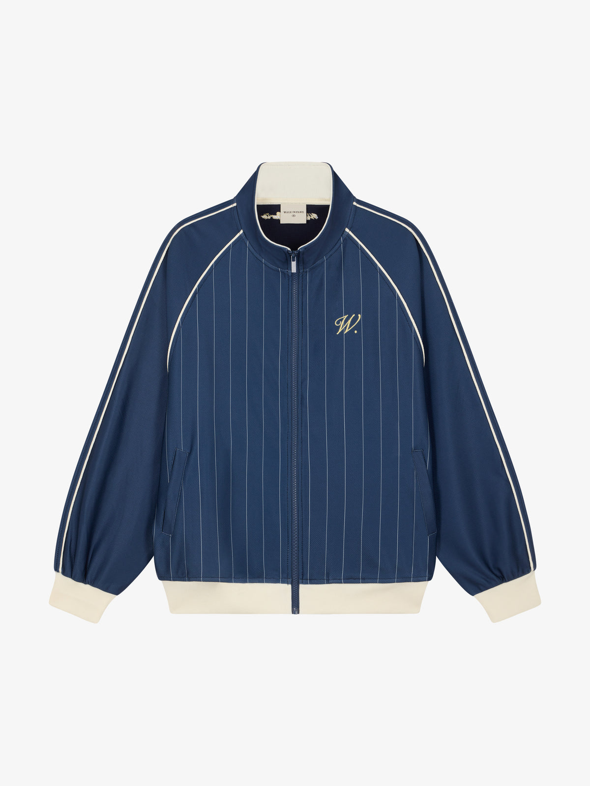 La veste à rayures Detroit bleue