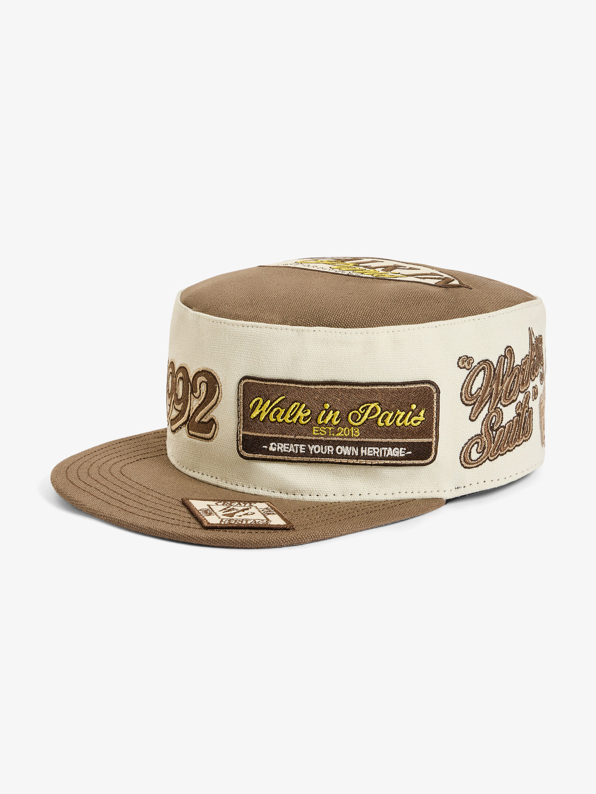 La casquette du Messager à patch marron
