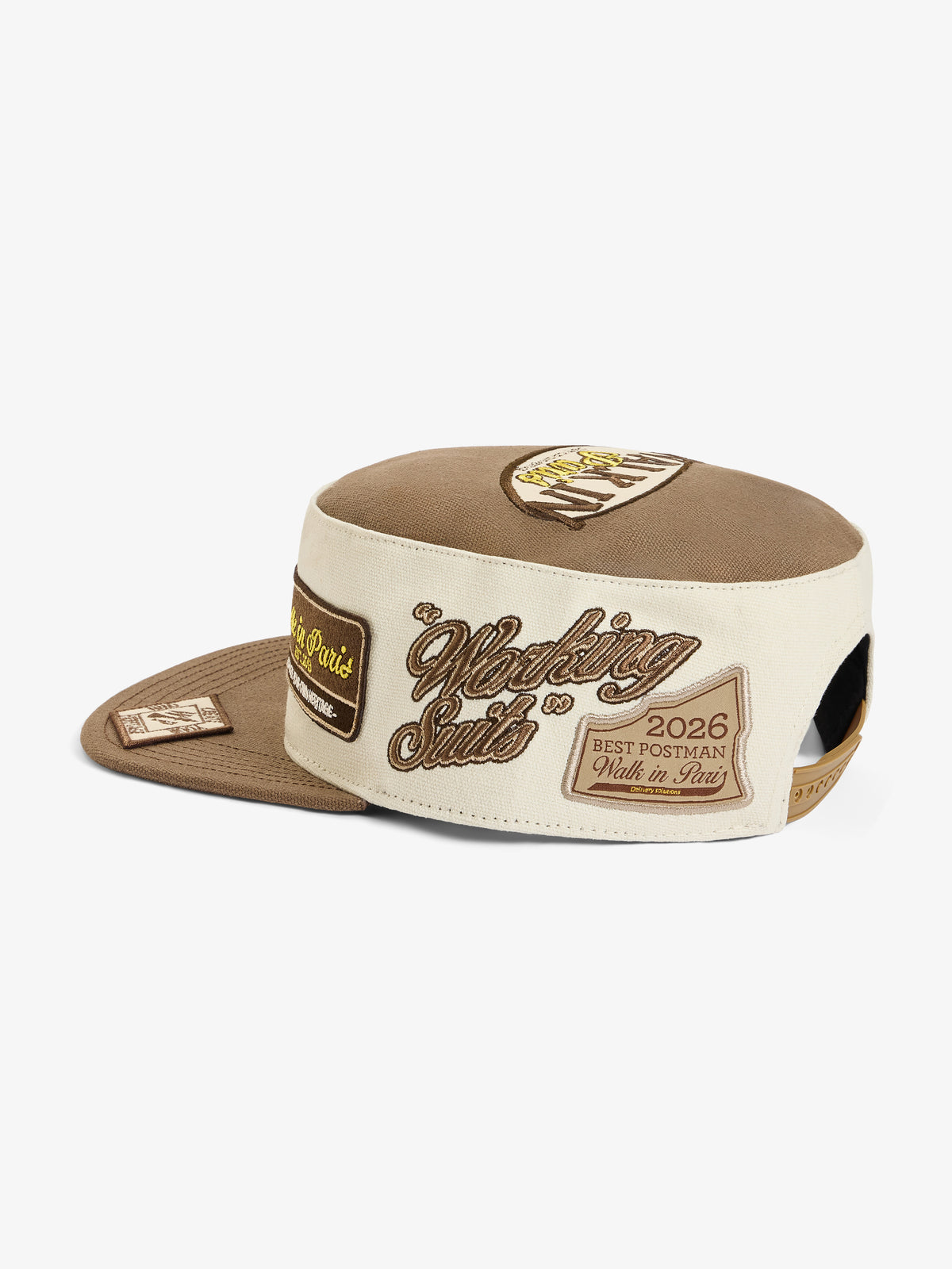 La casquette du Messager à patch marron