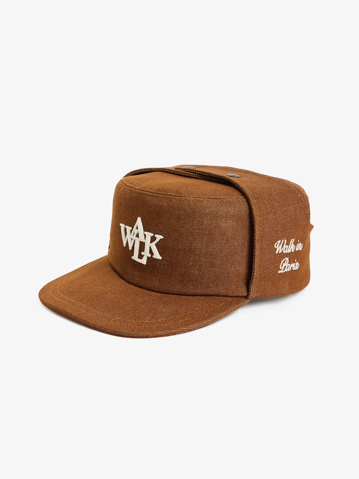 La casquette du postier en denim brut marron