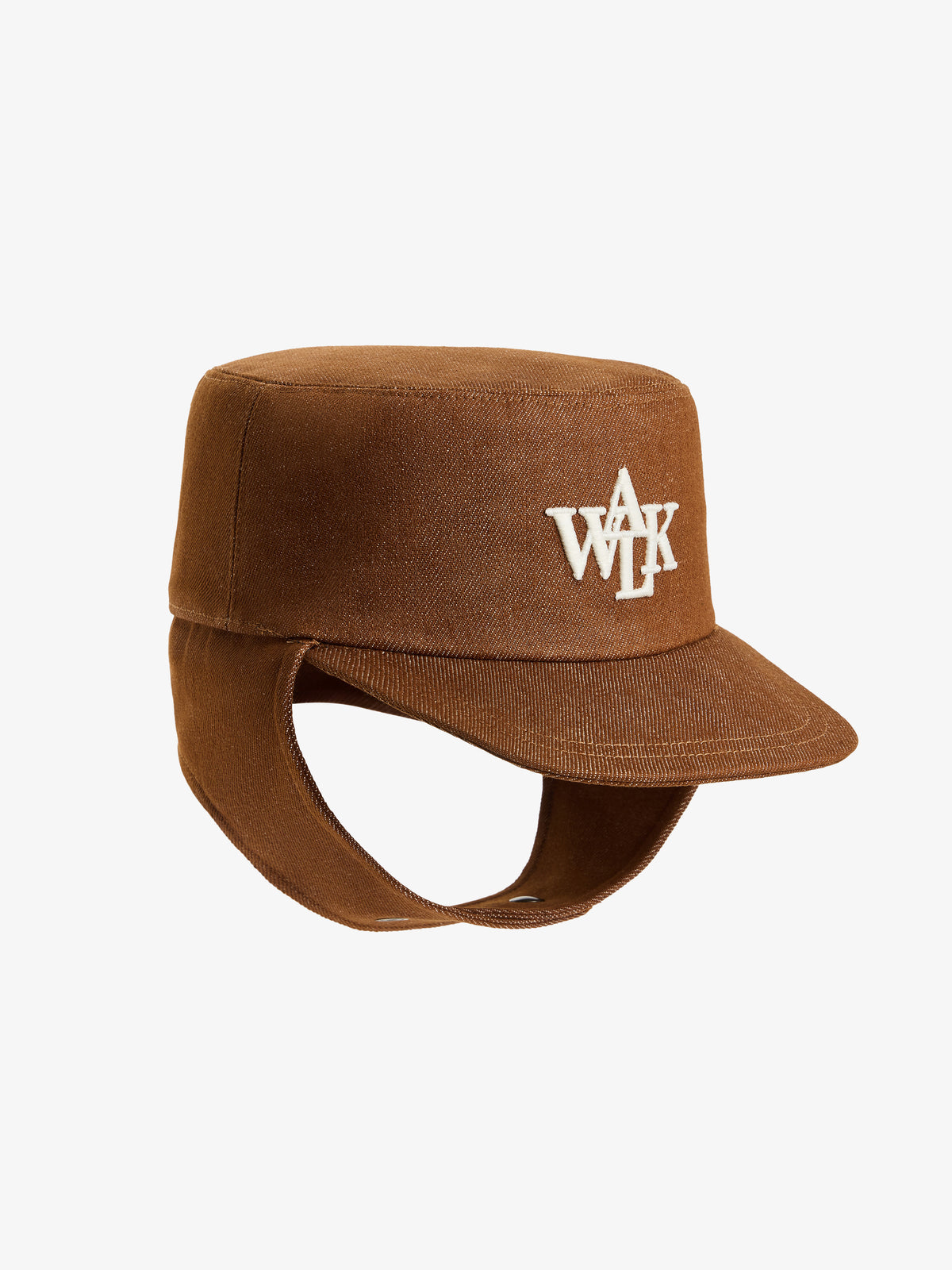 La casquette du postier en denim brut marron