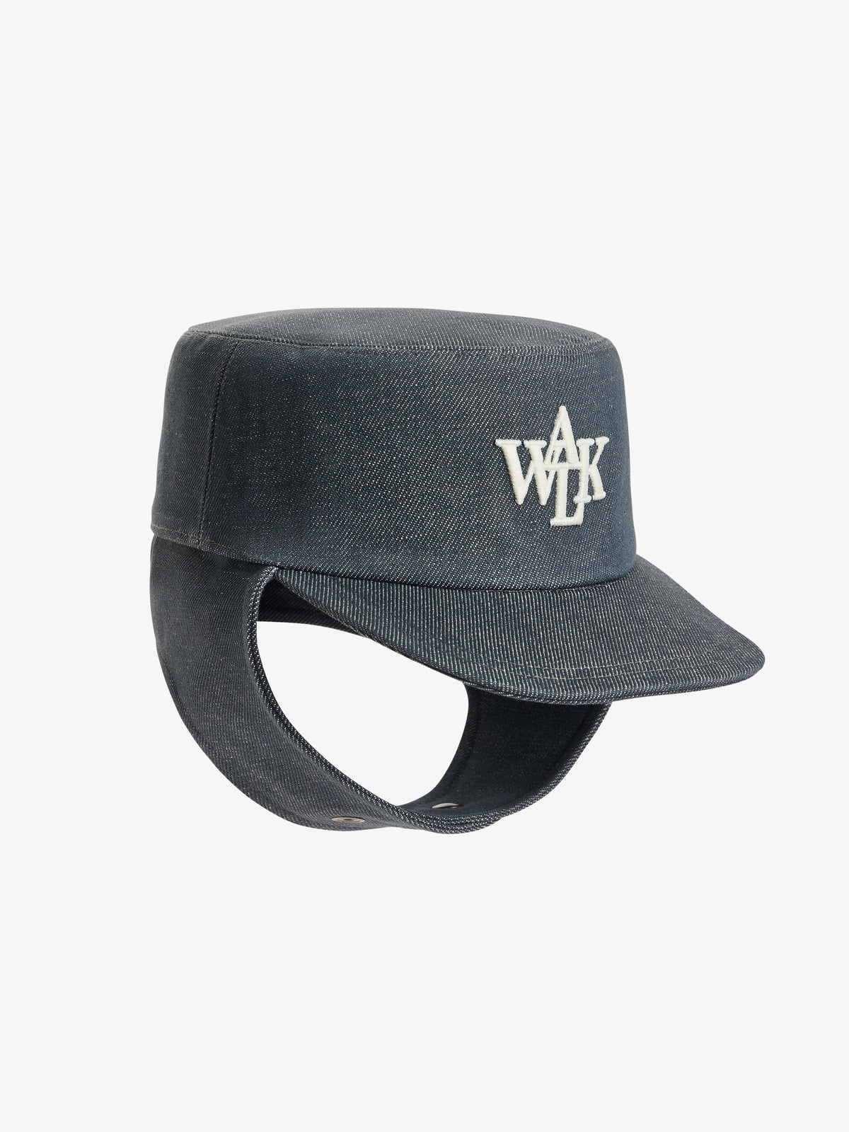 La casquette du postier en denim brut gris