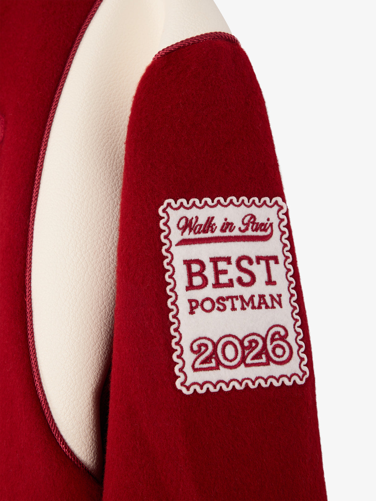 The Postman's Red Wool Varsity Jacket