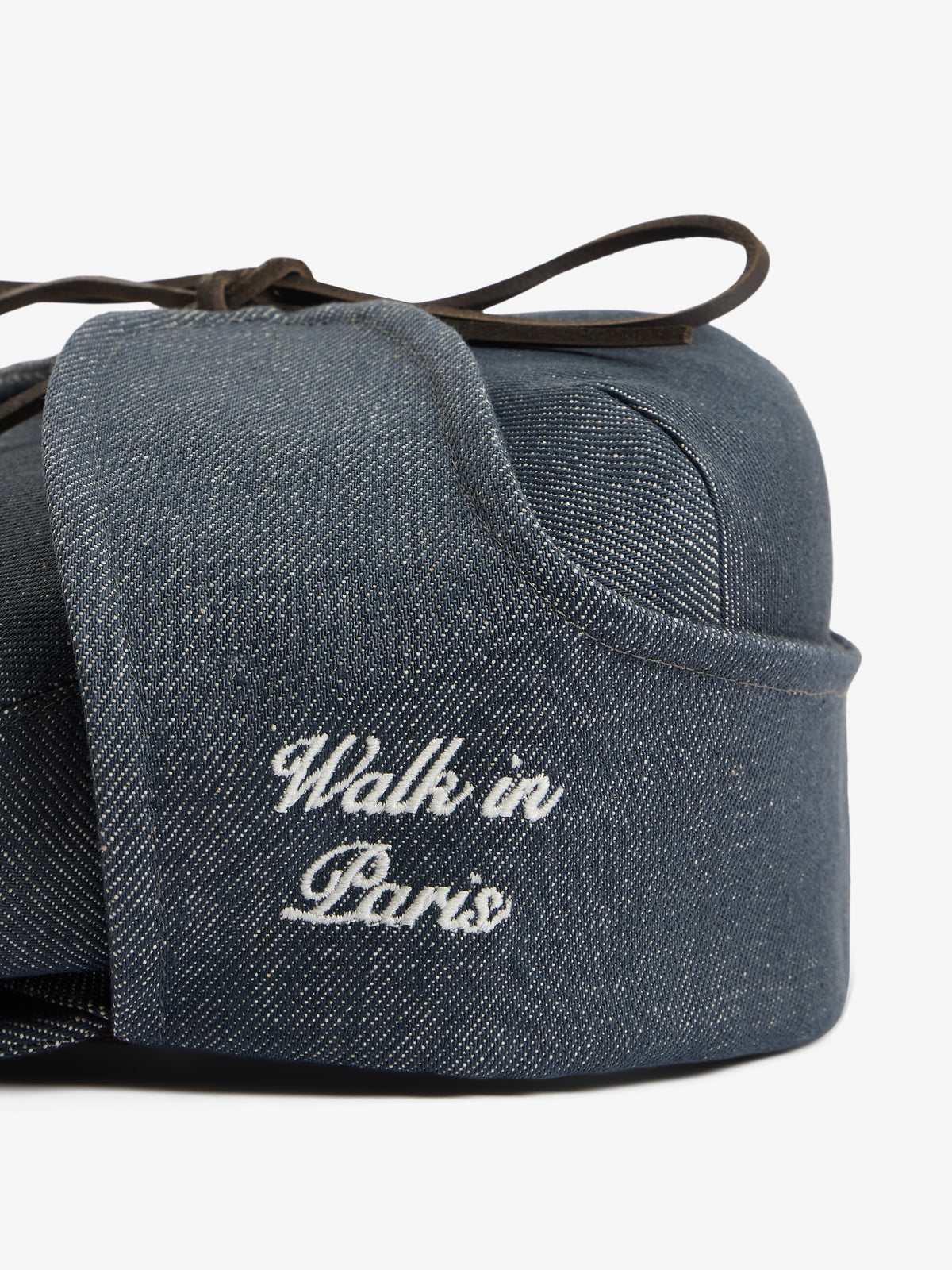 Le béret Sherlock en denim gris