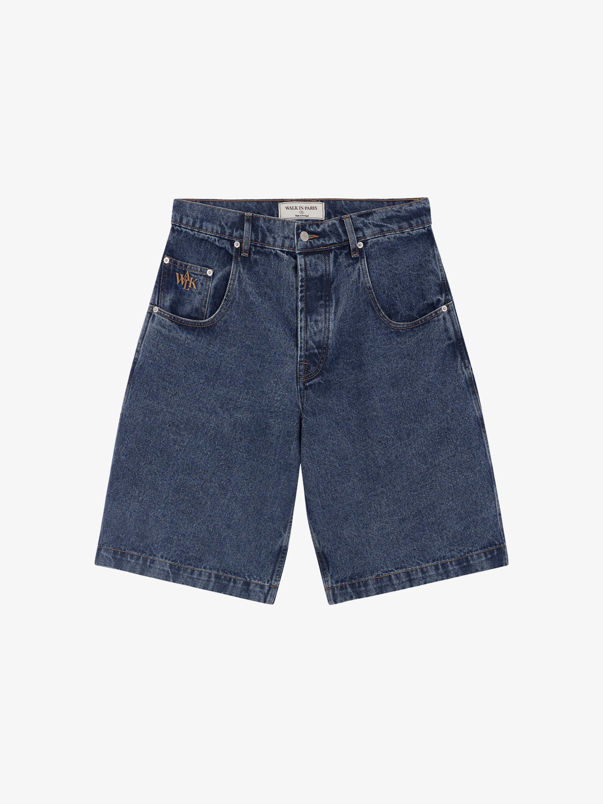 Le short en jean baggy azur