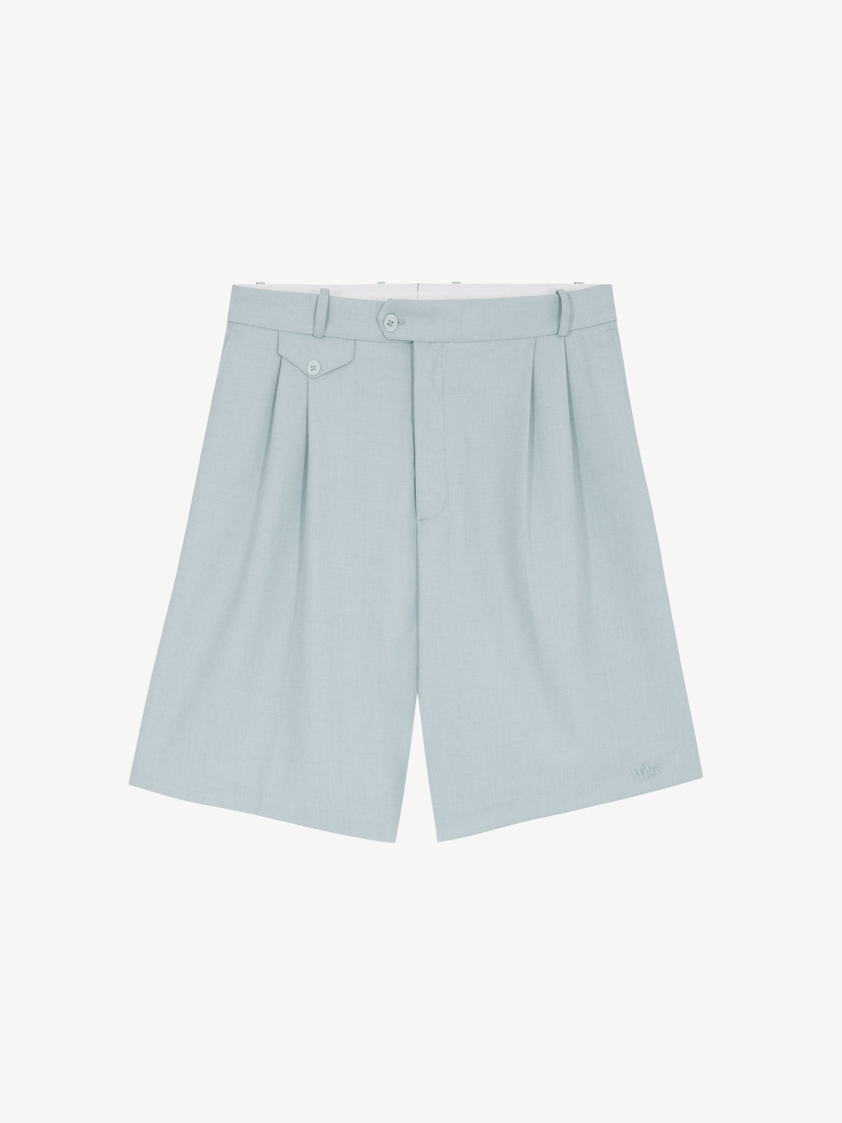 Le short de costume bleu