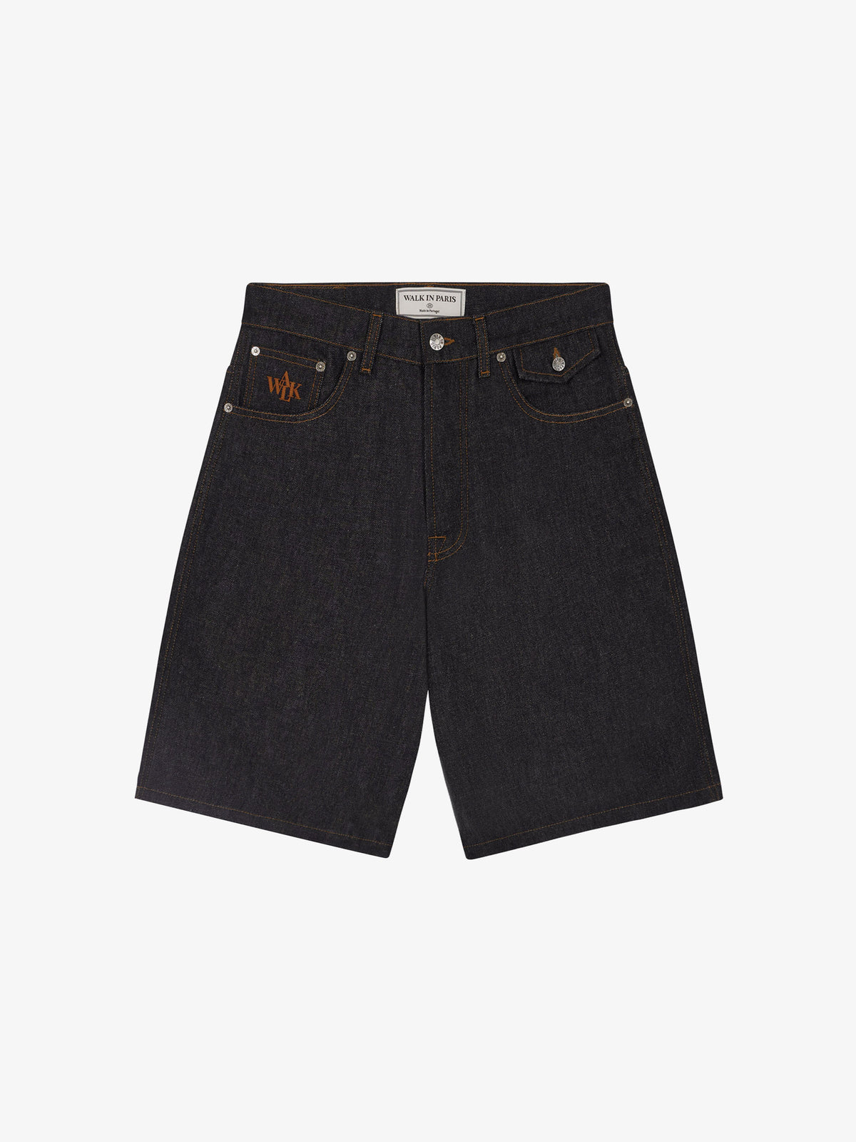 Le short baggy en denim brut