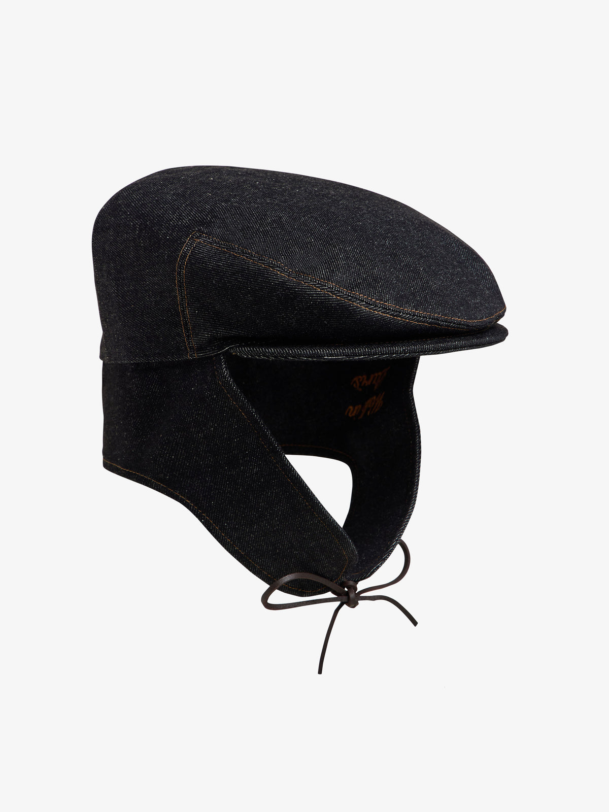 Le béret Sherlock en denim brut
