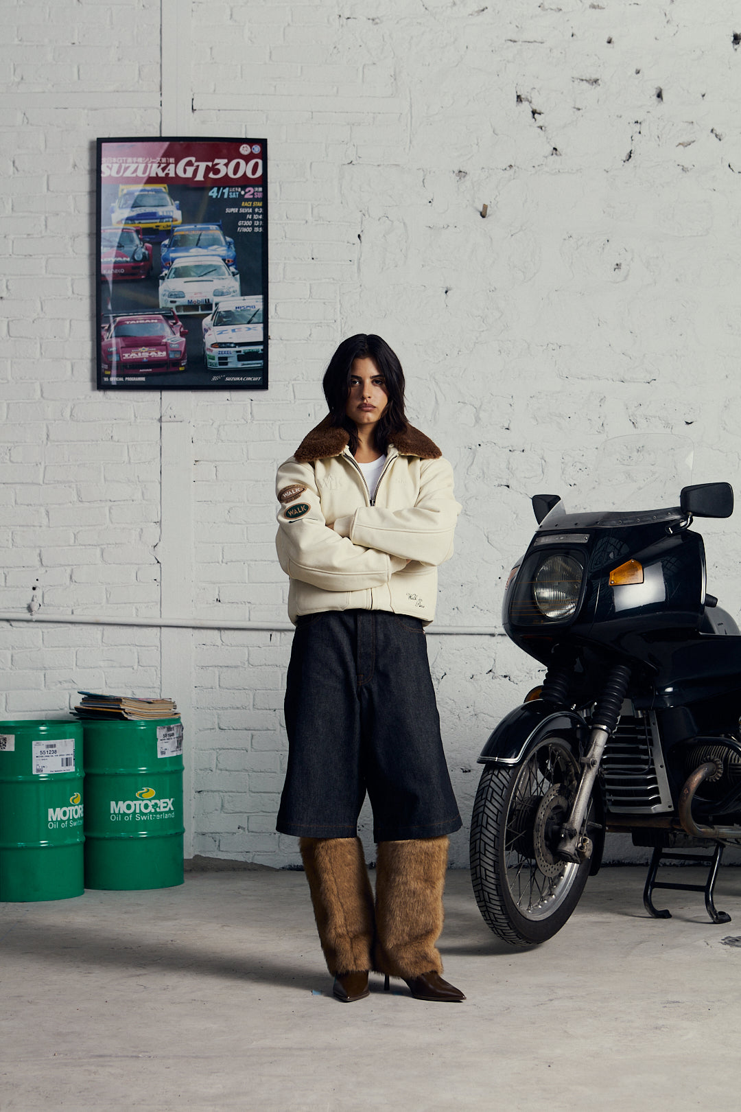 Walk in Paris X Schott NYC ® - The beige Youngtimer flight jacket 8