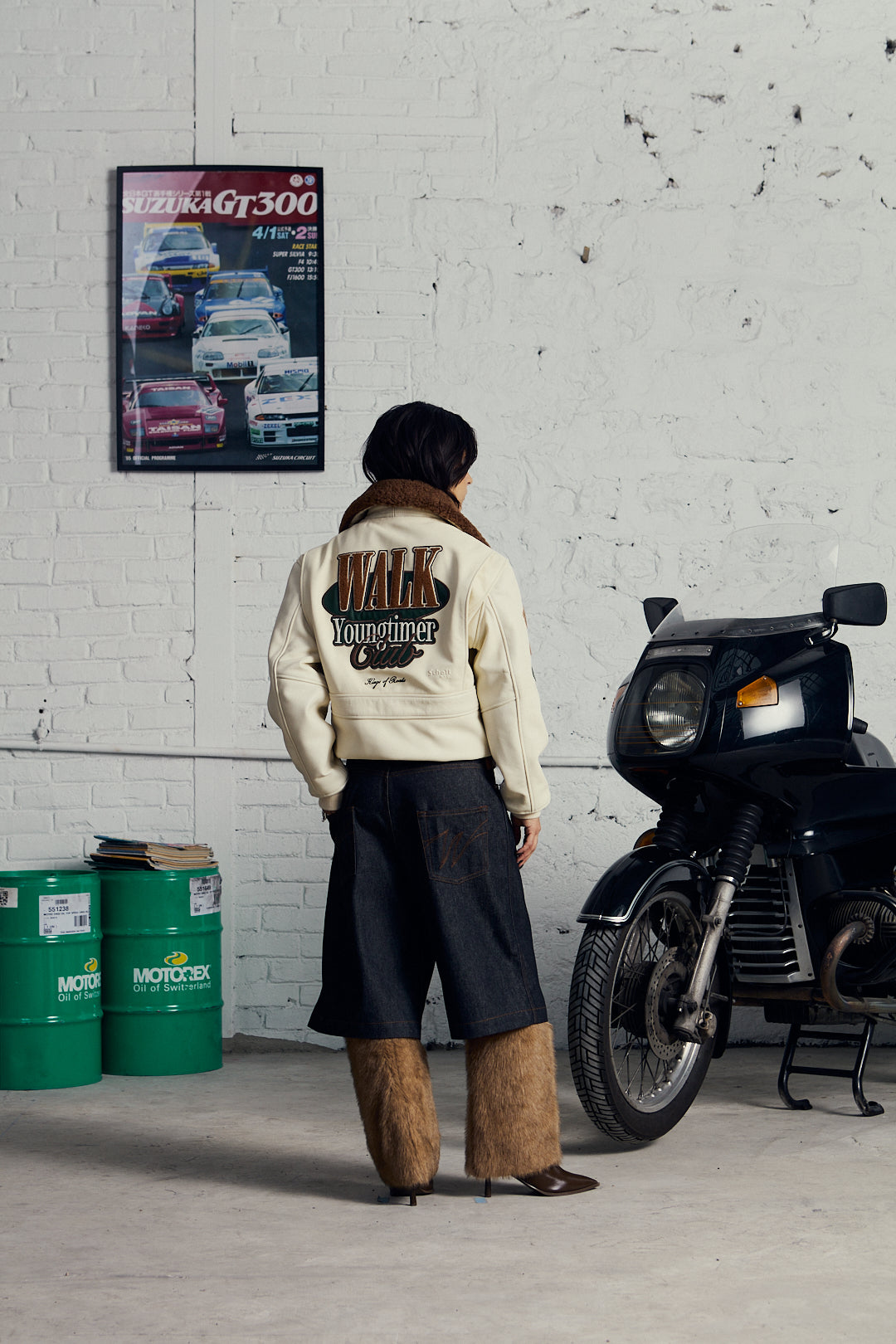 Walk in Paris X Schott NYC ® - La flight jacket beige Youngtimer