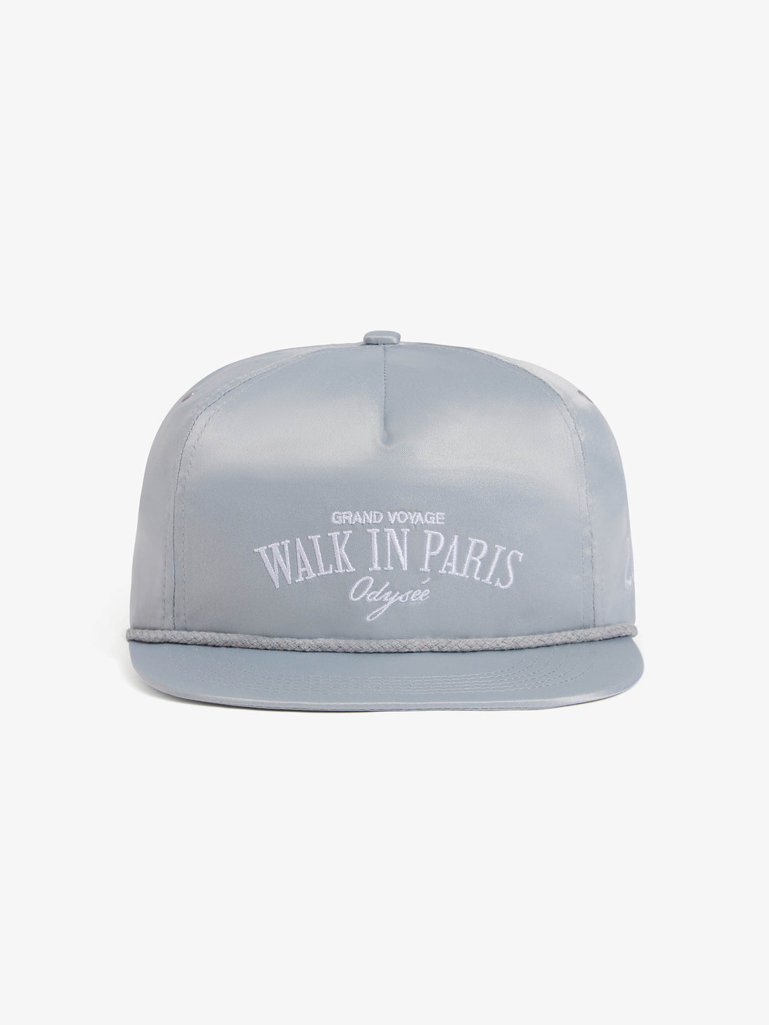 The Odyssey cap in grey satin