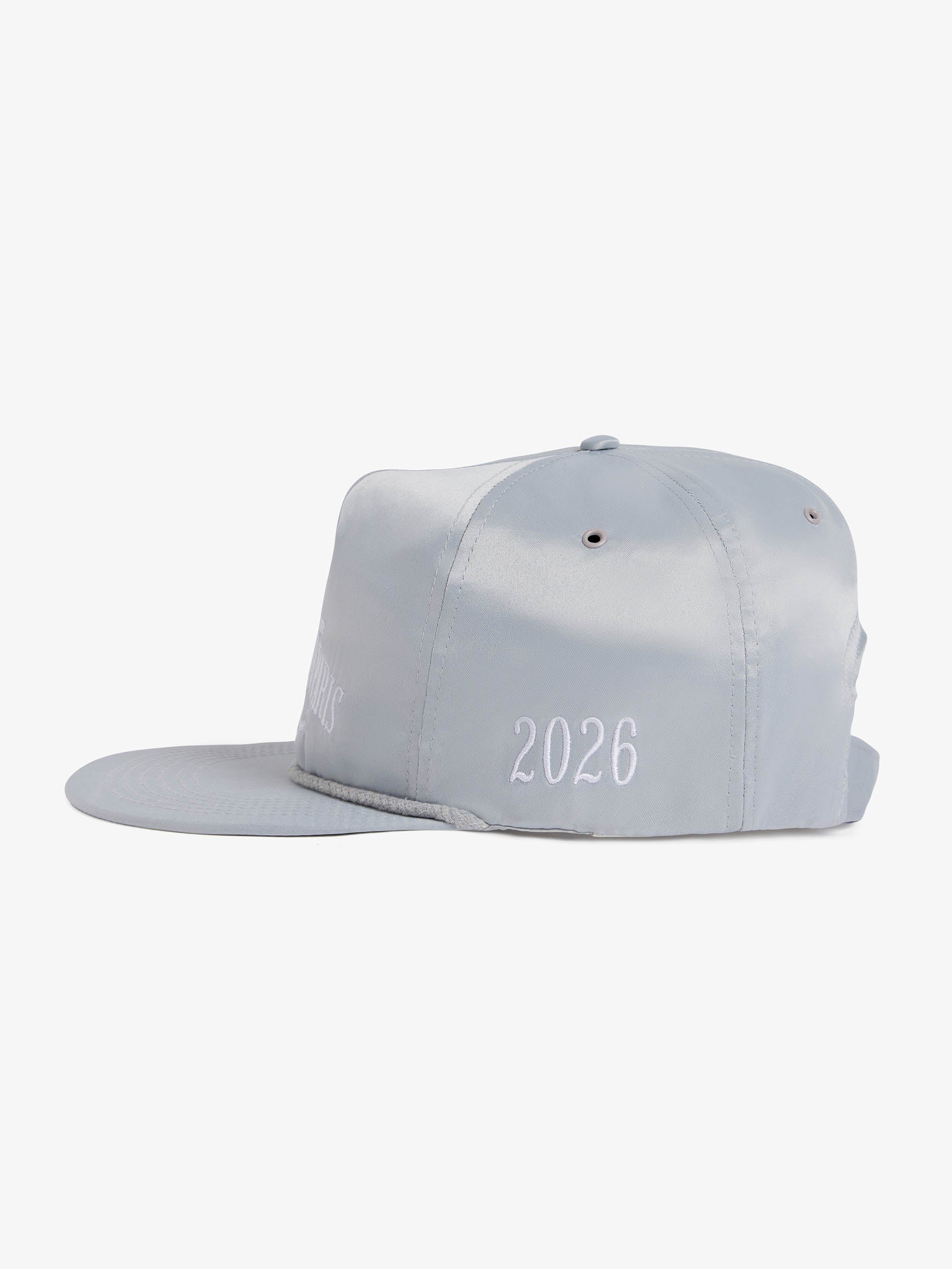 The Odyssey cap in grey satin 2