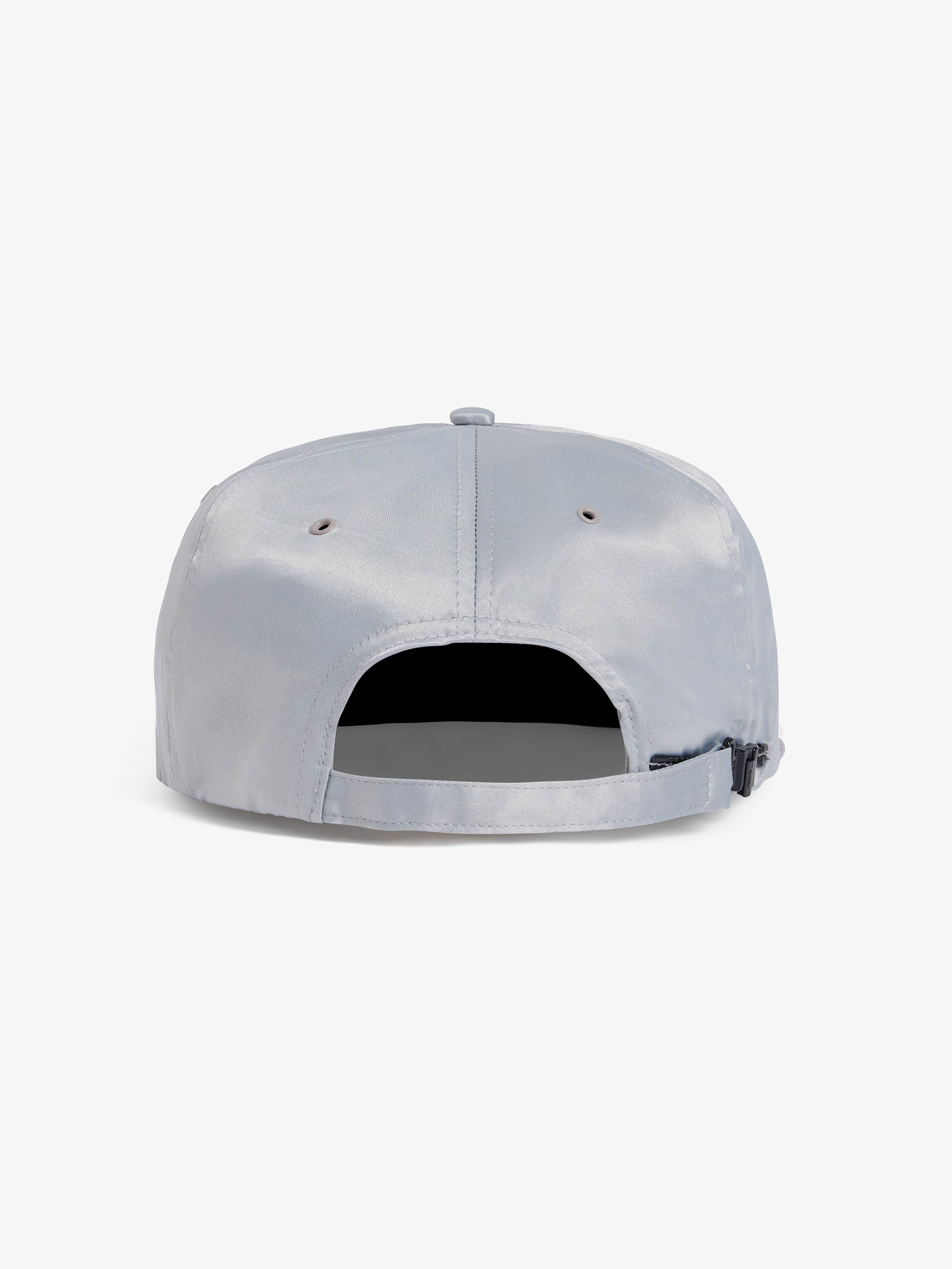 The Odyssey cap in grey satin 3