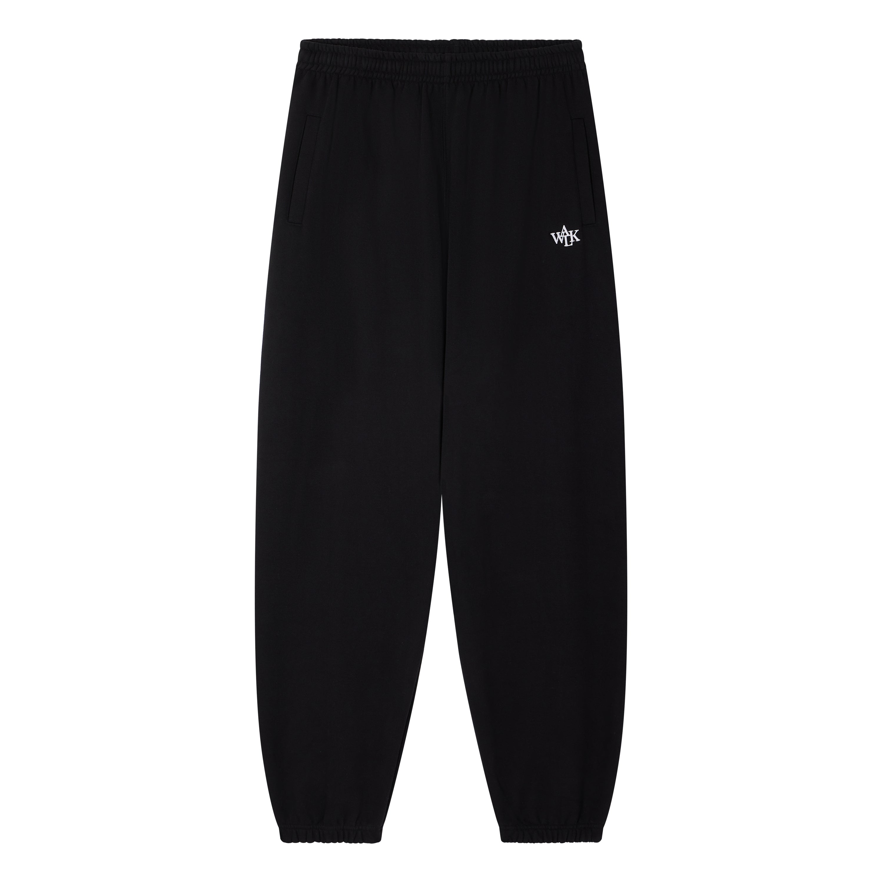The black fleece jogging pants 2