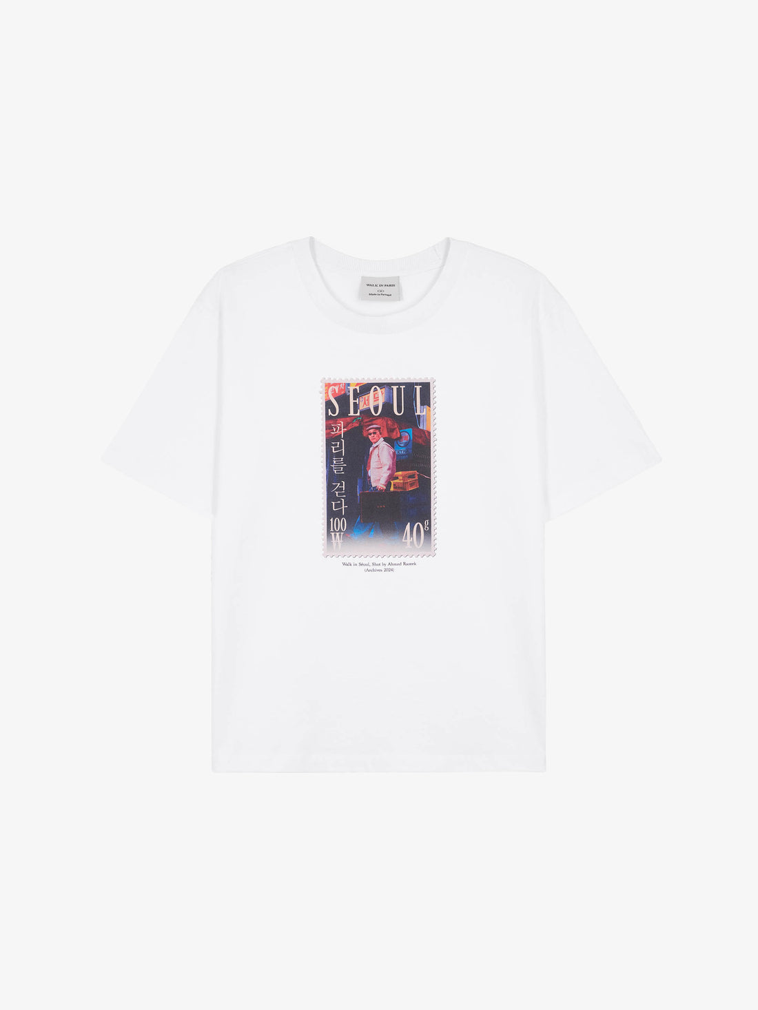 "Walk in Seoul" stamp t-shirt