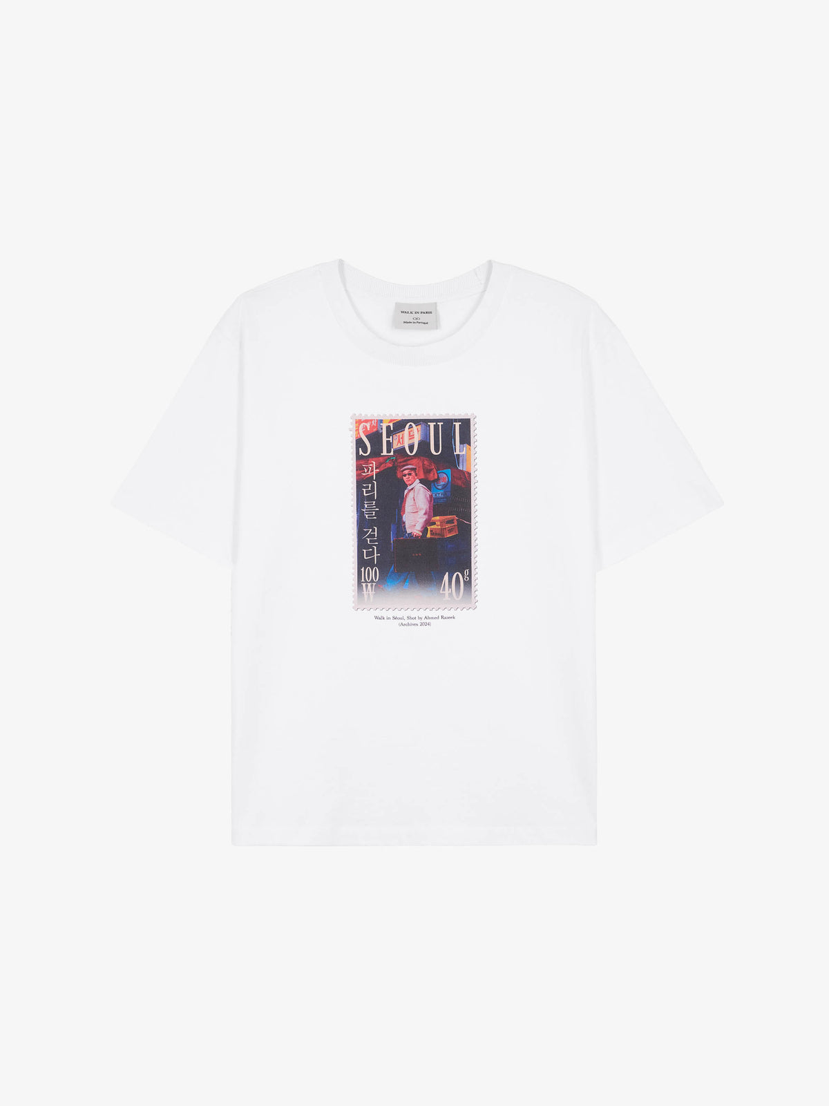 "Walk in Seoul" stamp t-shirt