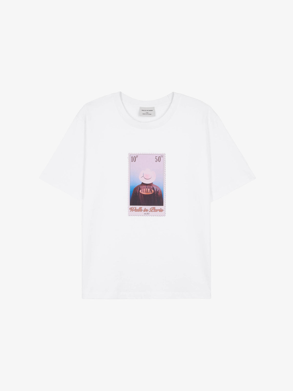 The "Leather Jacket" stamp t-shirt