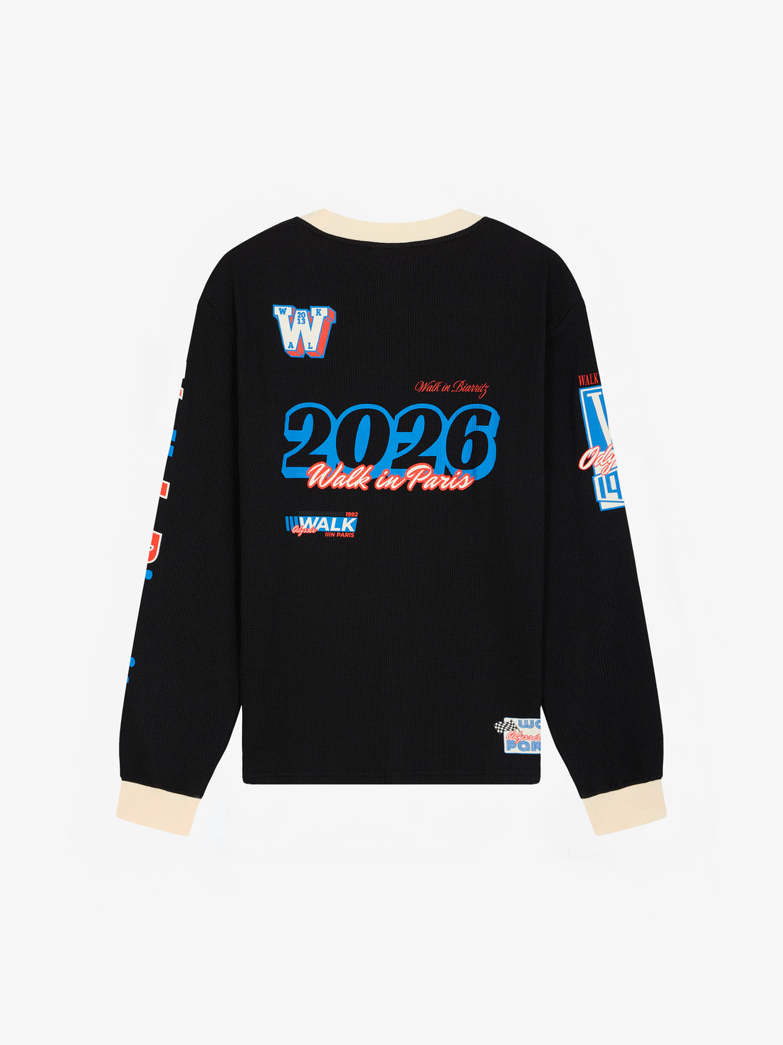 Le t-shirt manches longues "Walk in Biarritz" Motor Racing noir