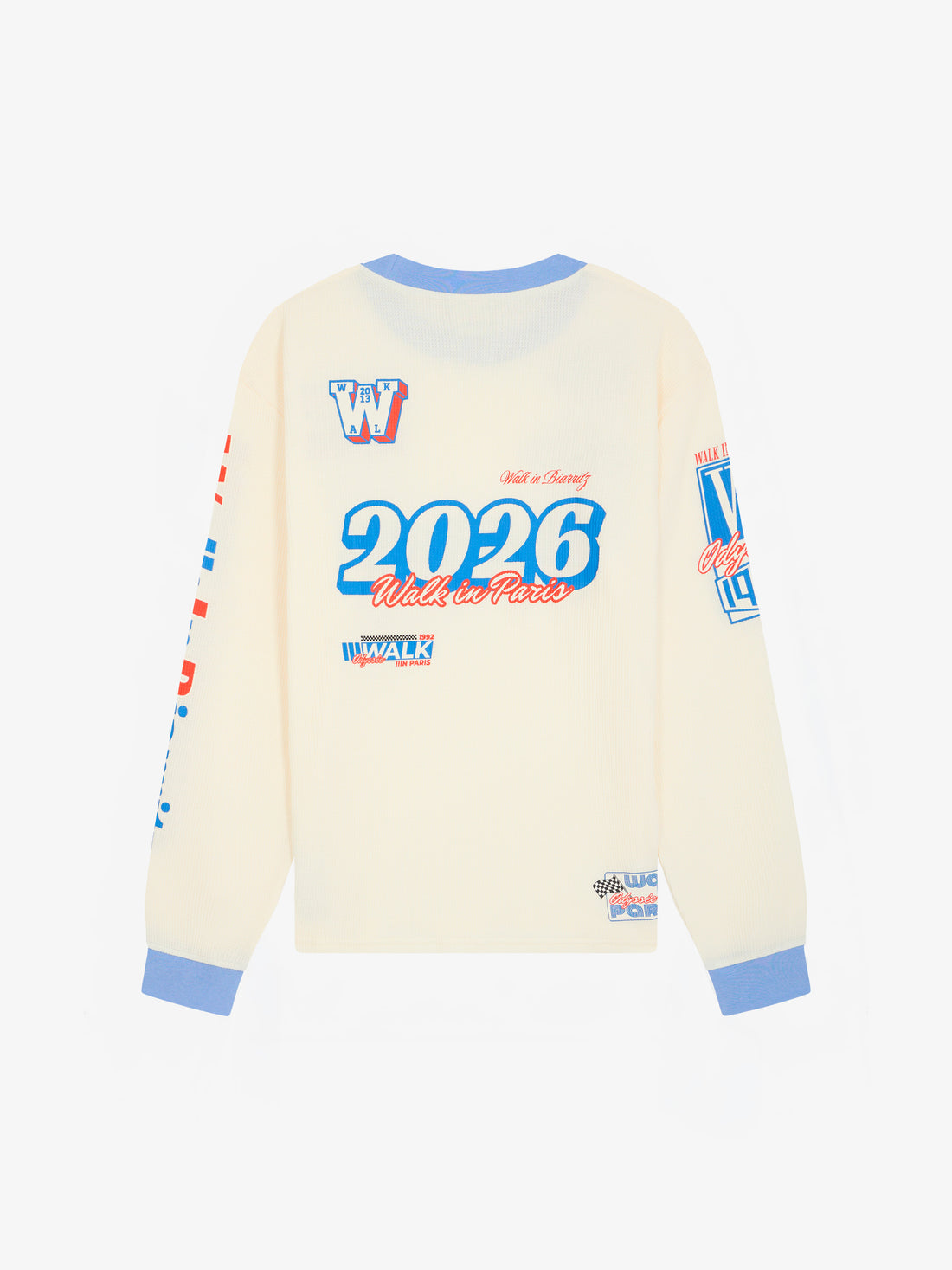 Le t-shirt manches longues "Walk in Biarritz" Motor Racing sable