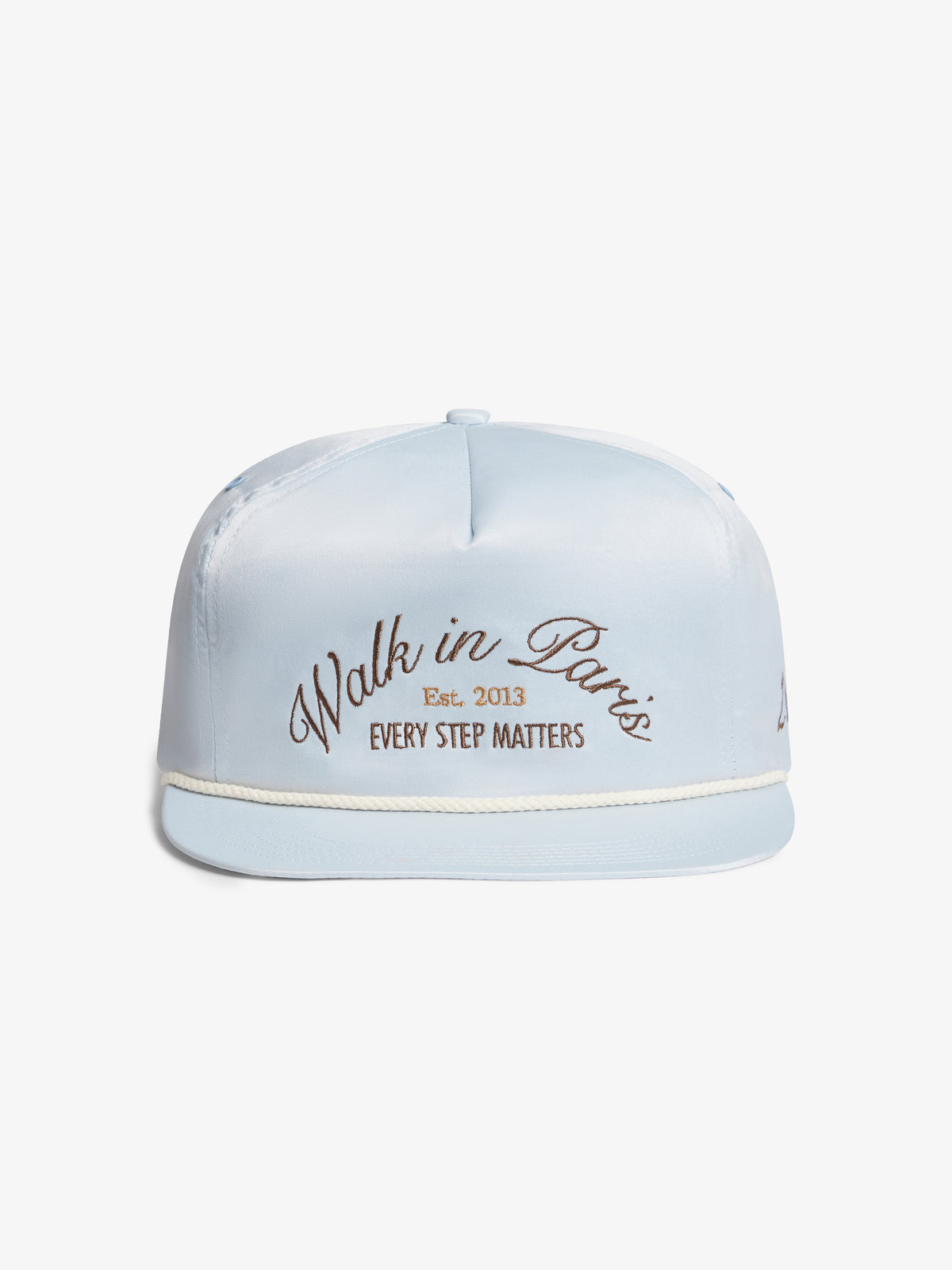 The light blue nylon trucker cap