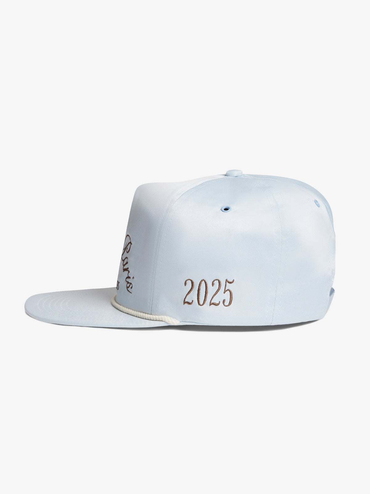 The light blue nylon trucker cap