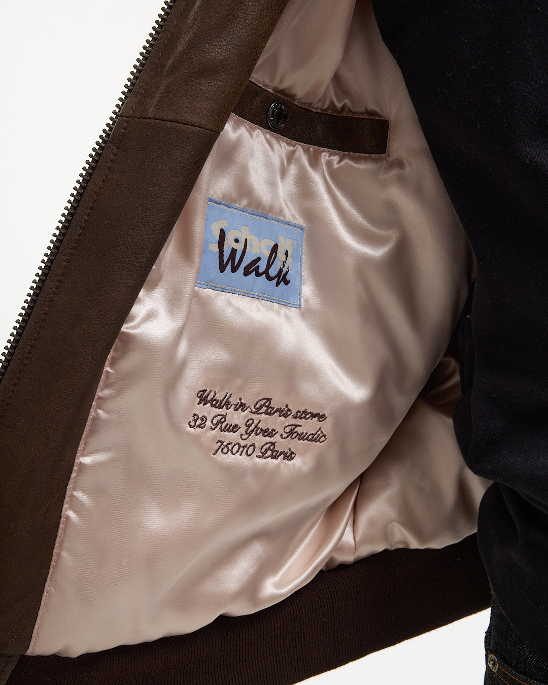 Walk in Paris X Schott NYC ® - Ambre flight jacket 13