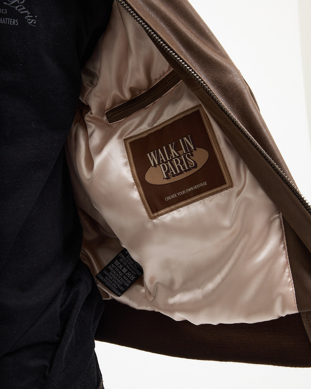 Walk in Paris X Schott NYC ® - Ambre flight jacket 14
