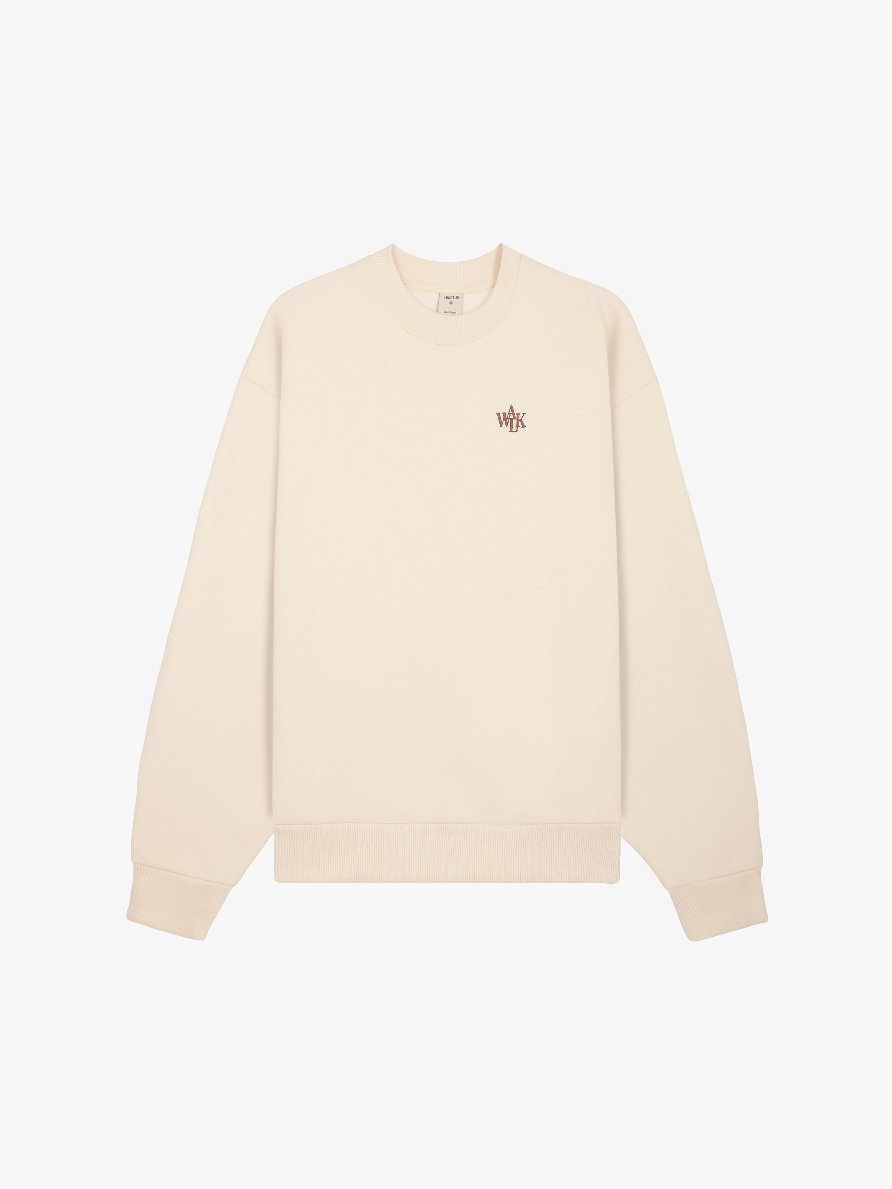 The beige fleece sweatshirt 1